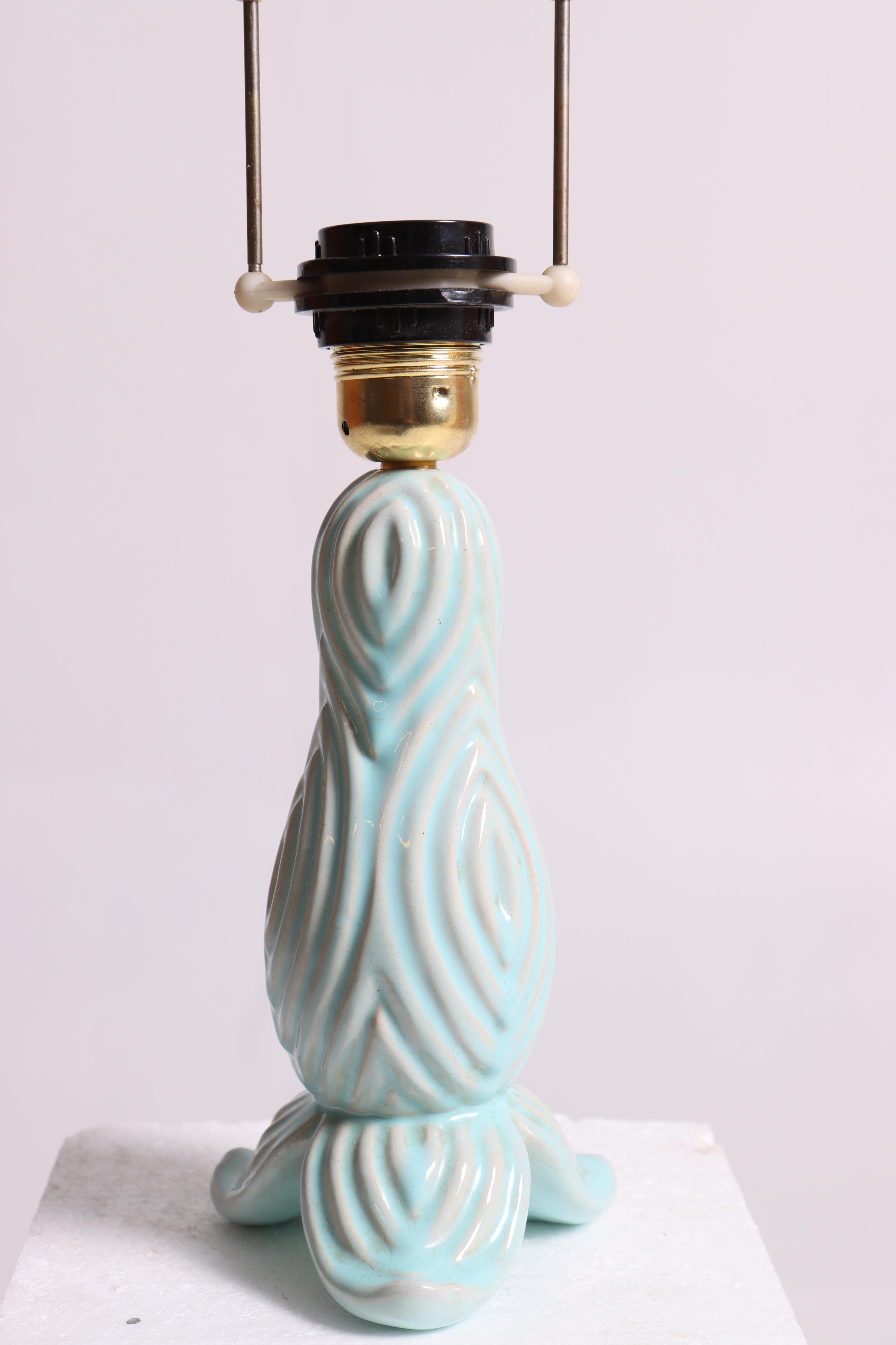 Scandinave moderne Lampe de table du milieu du siècle en céramique par Michael Andersen, Danemark, années 1960 en vente