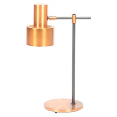 Midcentury Table Lamp in Copper Designed by Jo Hammerborg, 1960s