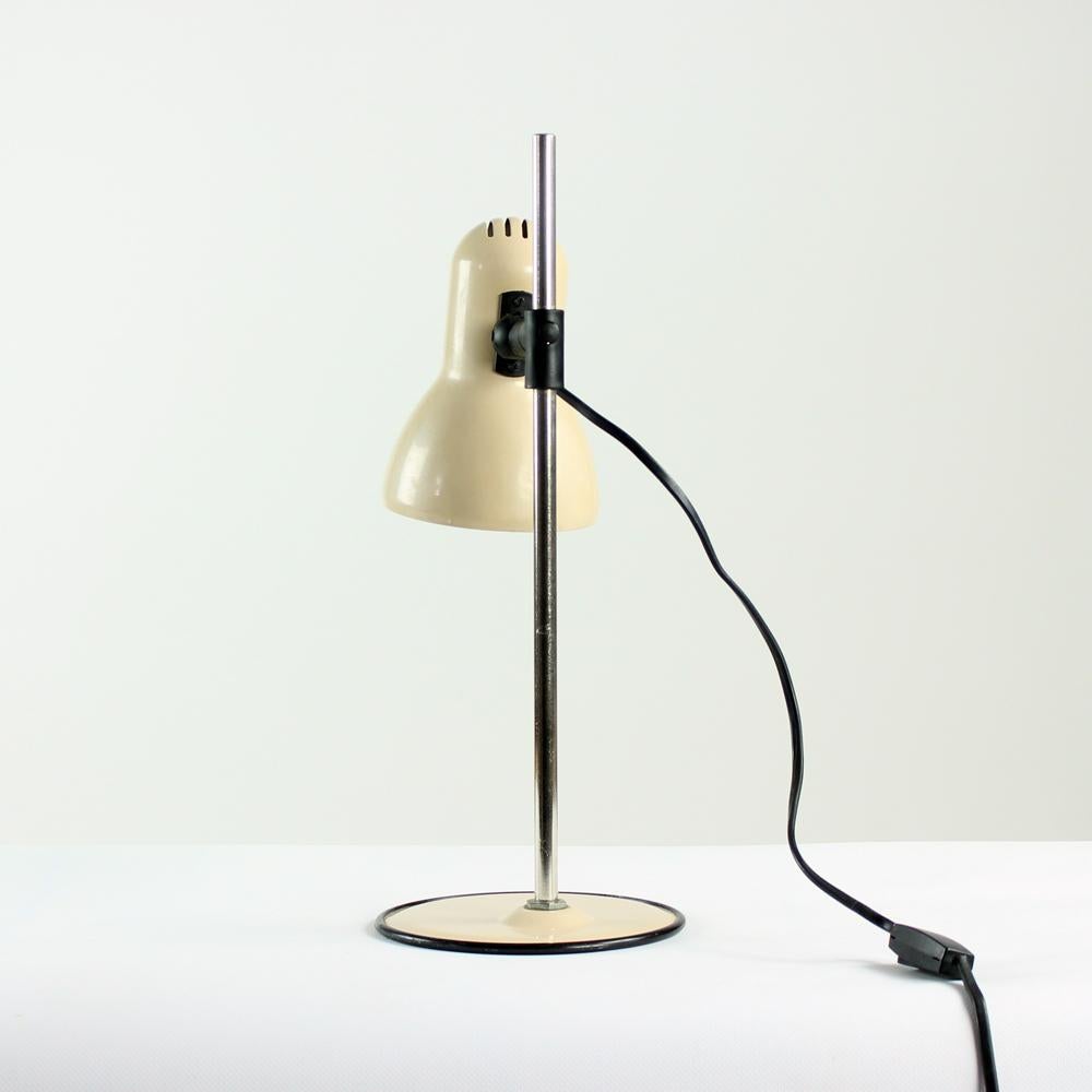 Hungarian Midcentury Table Lamp in Metal, Hungary 1970s For Sale