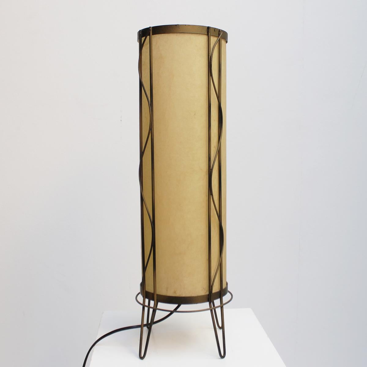 American Midcentury Table Lamp in the Manner of Paul Mayén