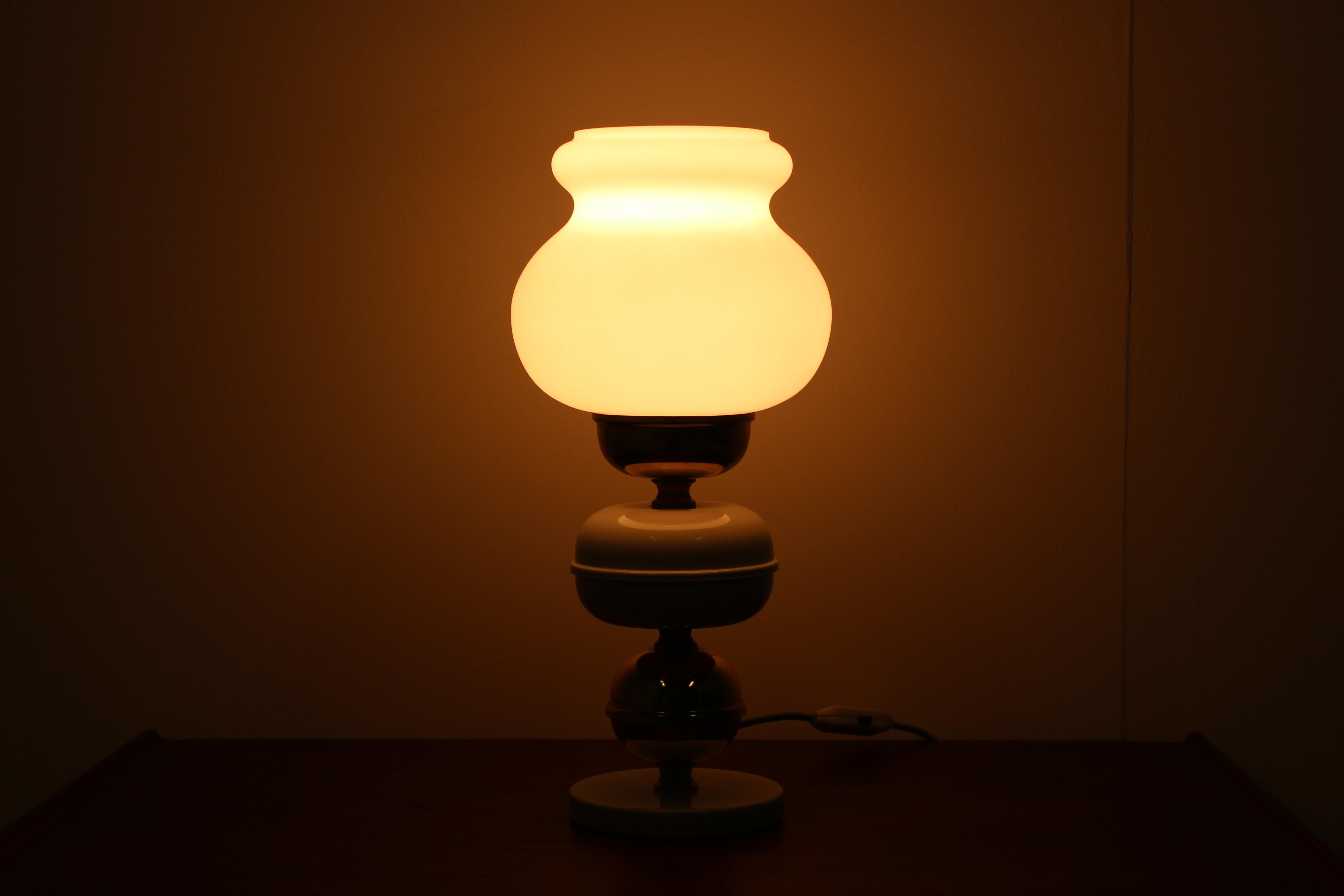 Mid-Century Modern Midcentury Table Lamp / Kamenický Šenov, 1960s For Sale