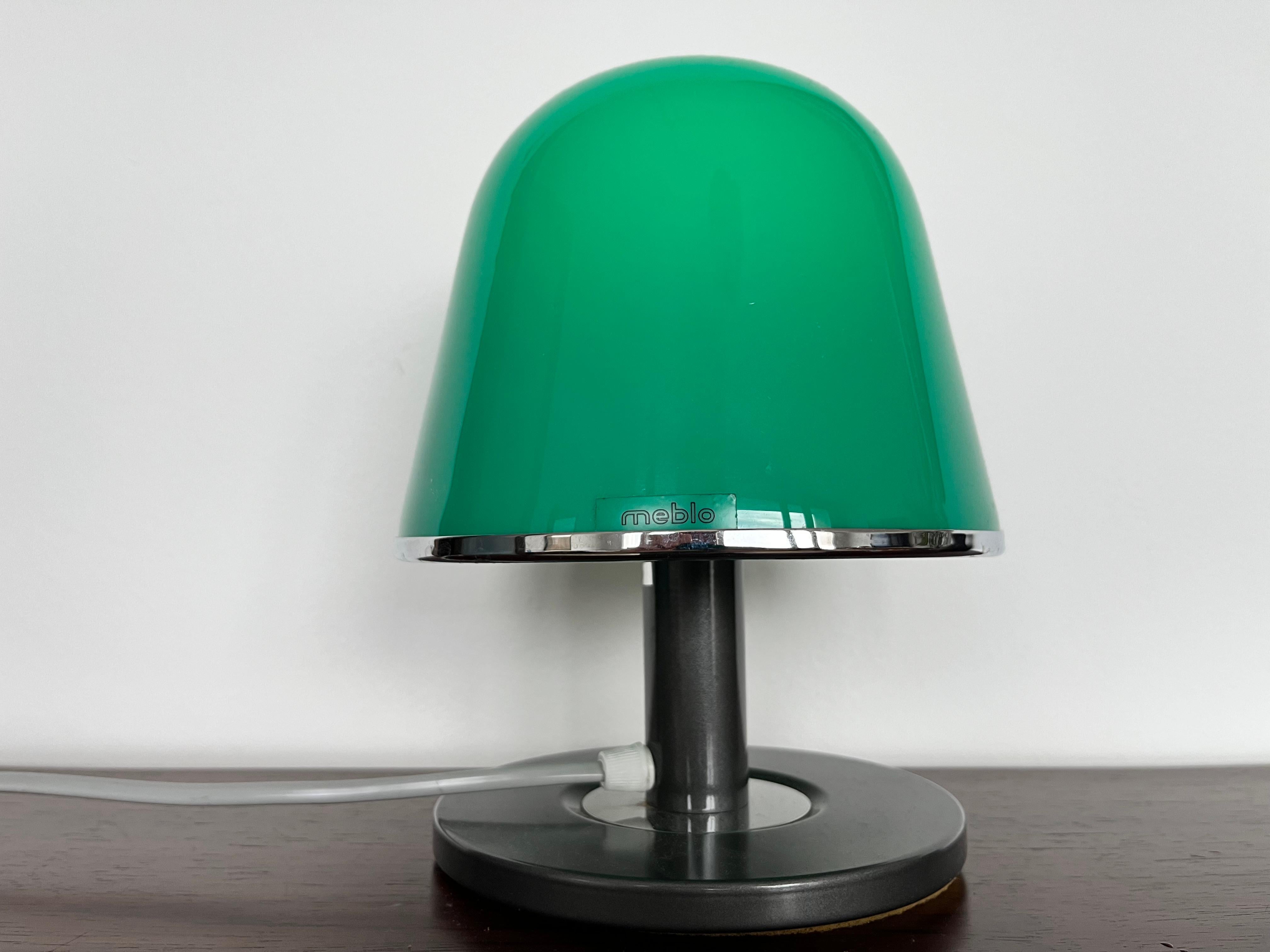 Chrome Midcentury Table Lamp Kuala, Meblo, Designed by Franco Bresciani, Italy, 1970s For Sale