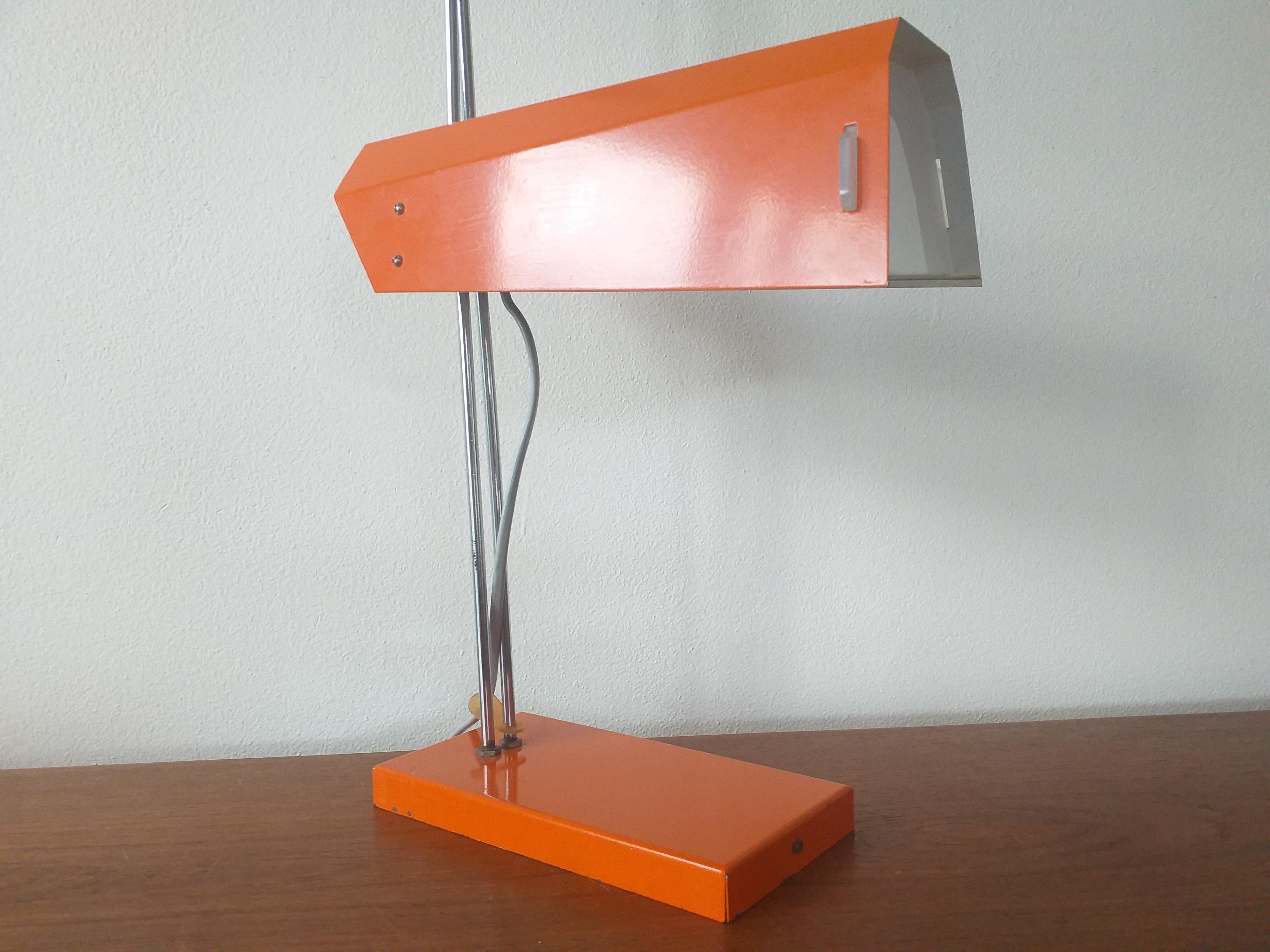 Lacquered Midcentury Table Lamp Lidokov Designed by Josef Hurka, 1970s For Sale