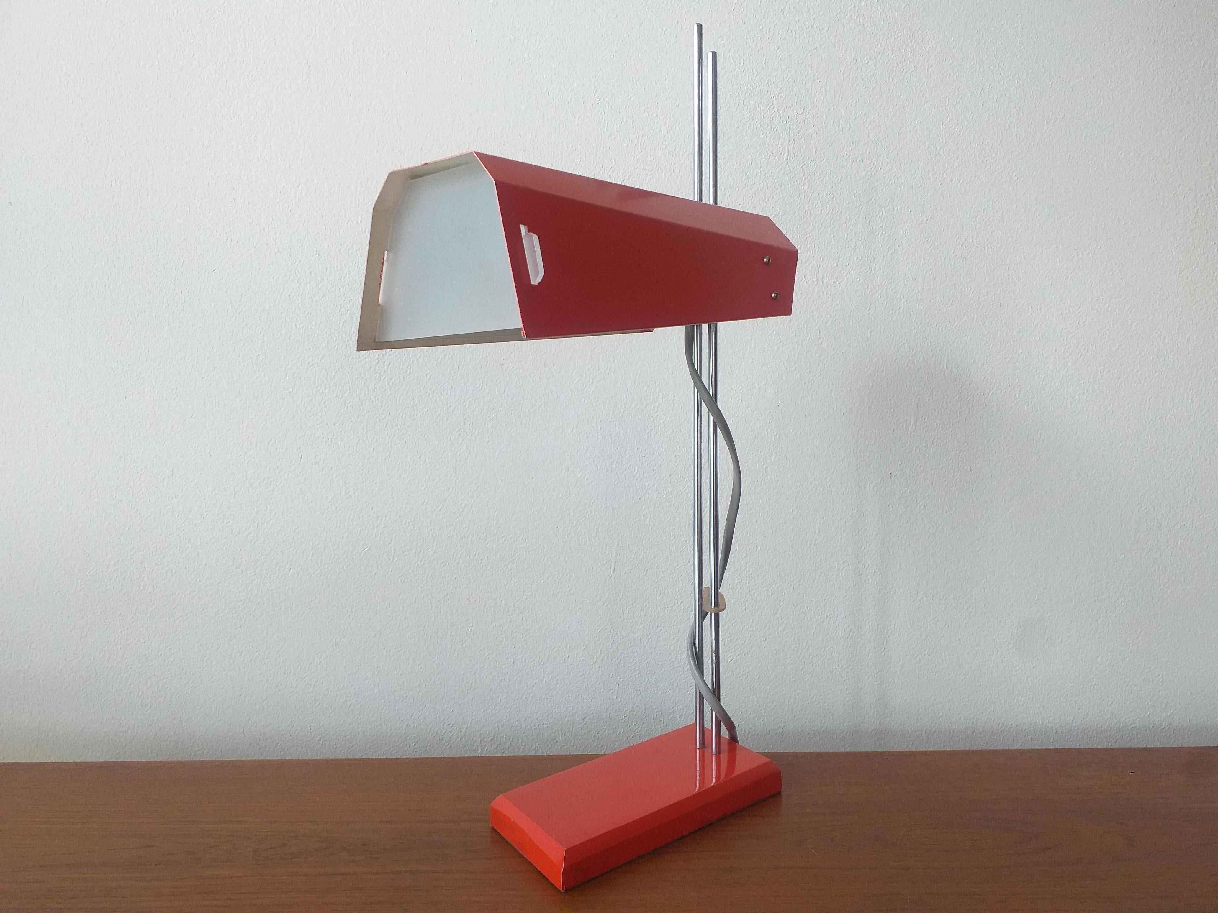 Metal Midcentury Table Lamp Lidokov Designed by Josef Hurka, 1970s For Sale