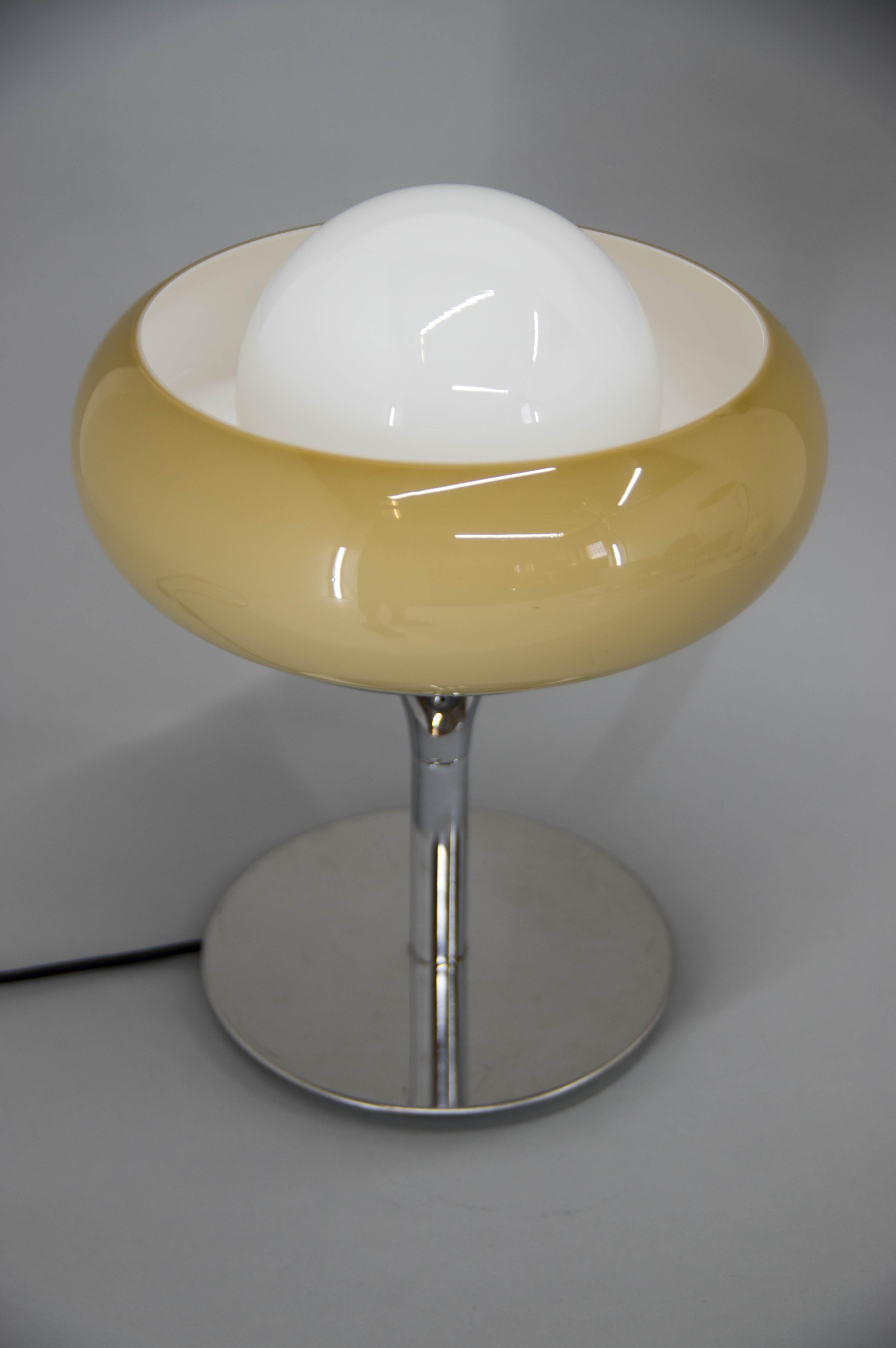 Metal Midcentury Table Lamp Meblo, Design Harvey Guzzini, 1970s