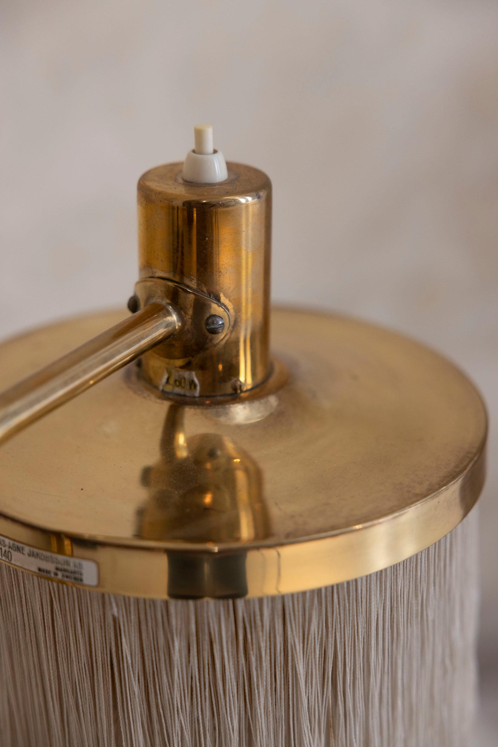 Lampe de table du milieu du siècle modèle B140 à franges par Hans-Agne Jakobsson, Suède, années 1960 en vente 9