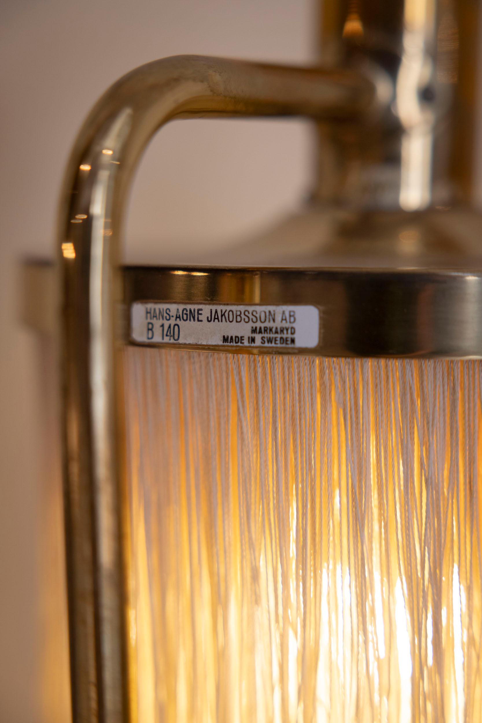 Lampe de table du milieu du siècle modèle B140 à franges par Hans-Agne Jakobsson, Suède, années 1960 en vente 2