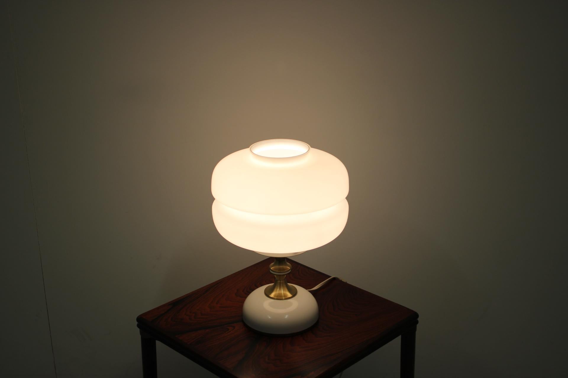 Brass Midcentury Table Lamp, Napako, 1970