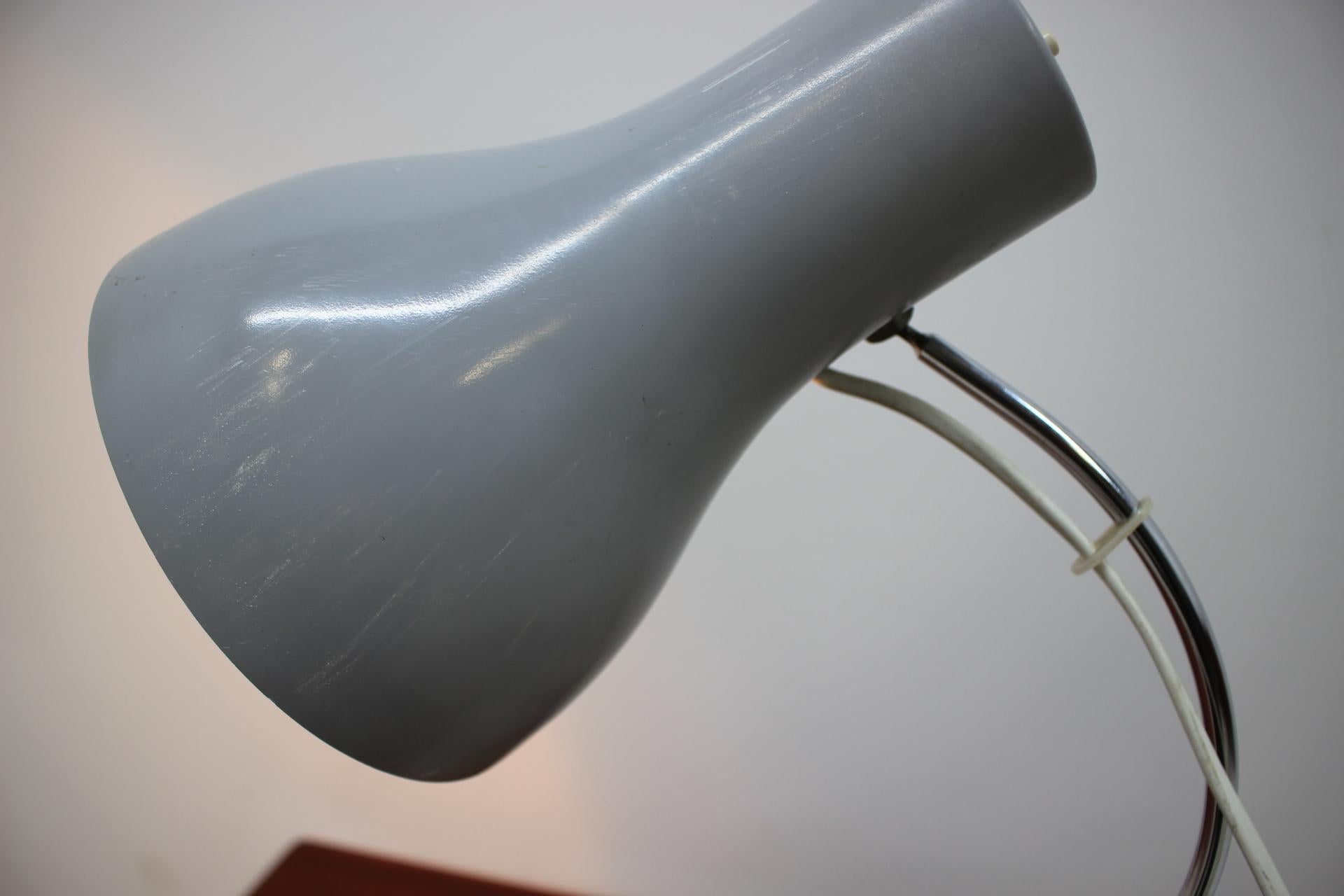 Lacquered Midcentury Table Lamp Napako, Josef Hurka, 1970s. For Sale