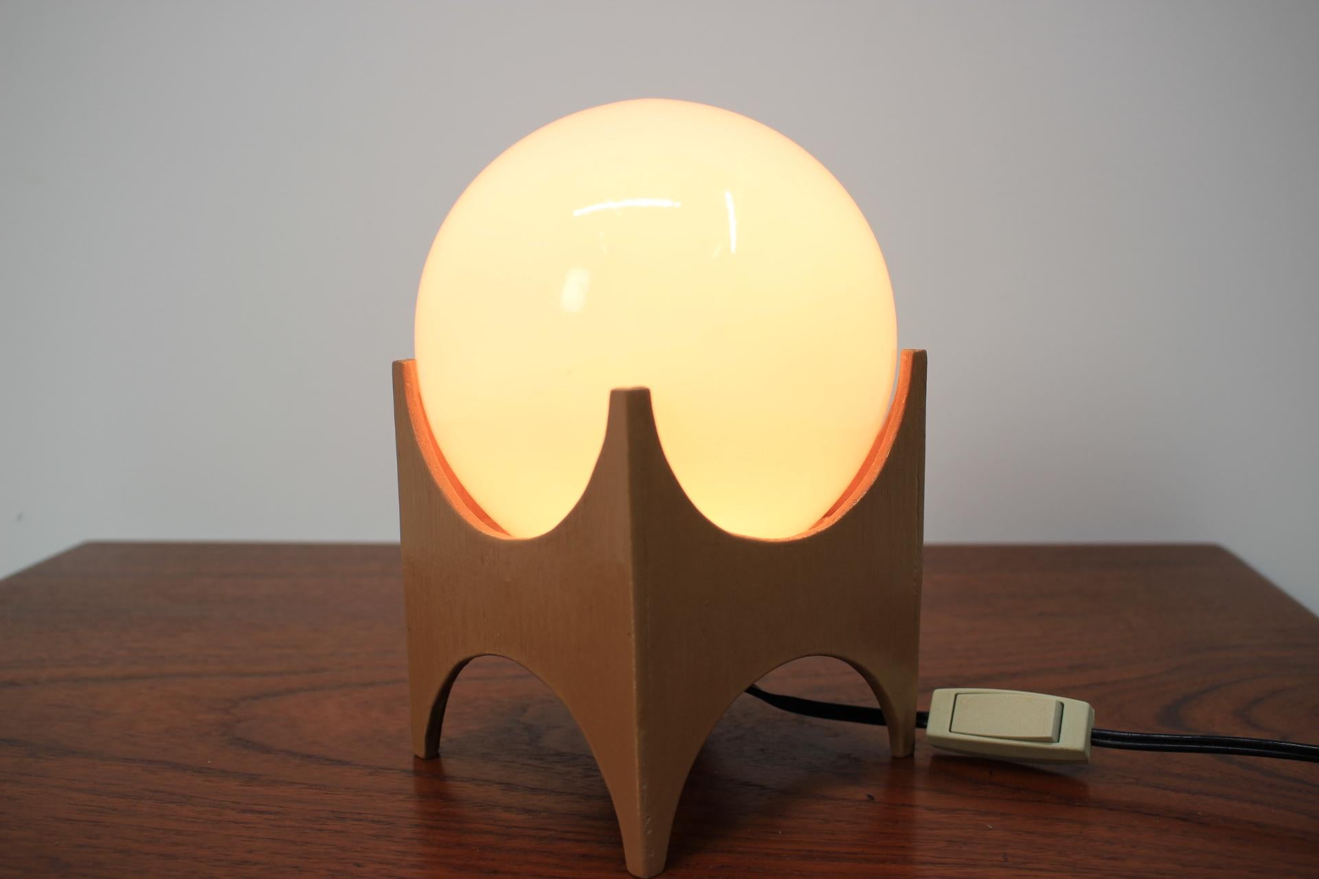 Mid-Century Modern Midcentury Table Lamp Pokrok Zilina, Space Age Style, 1970s