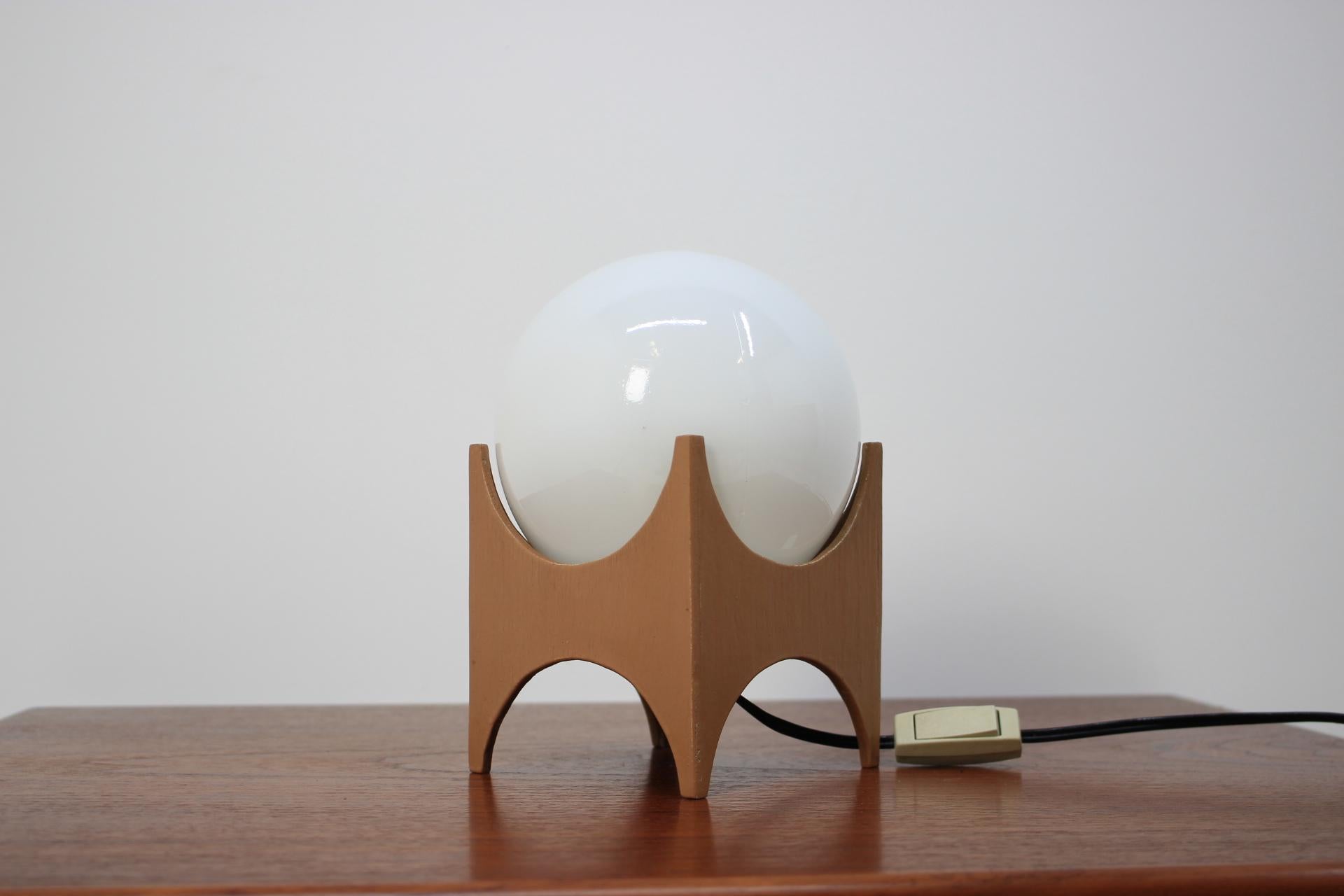 Midcentury Table Lamp Pokrok Zilina, Space Age Style, 1970s In Good Condition In Praha, CZ