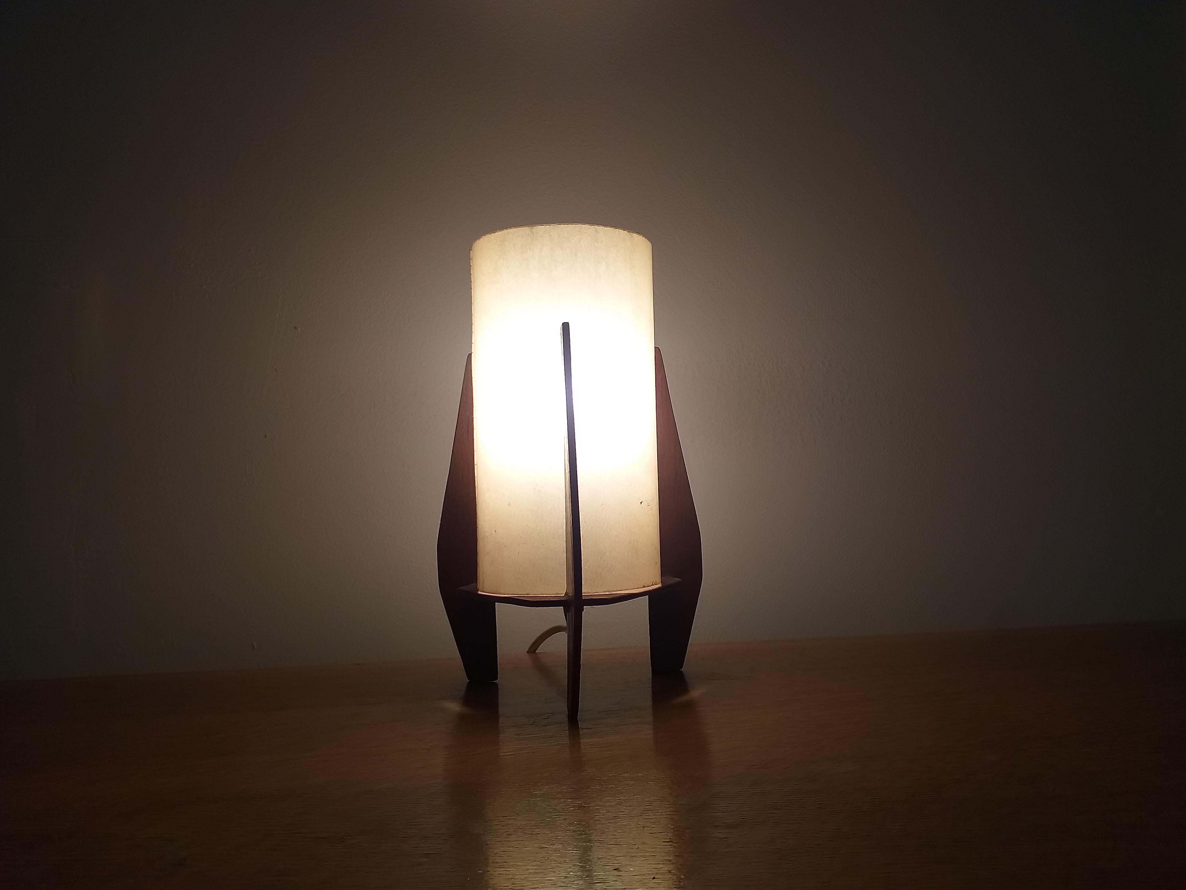 Midcentury Table Lamp Rocket, 1960s 3