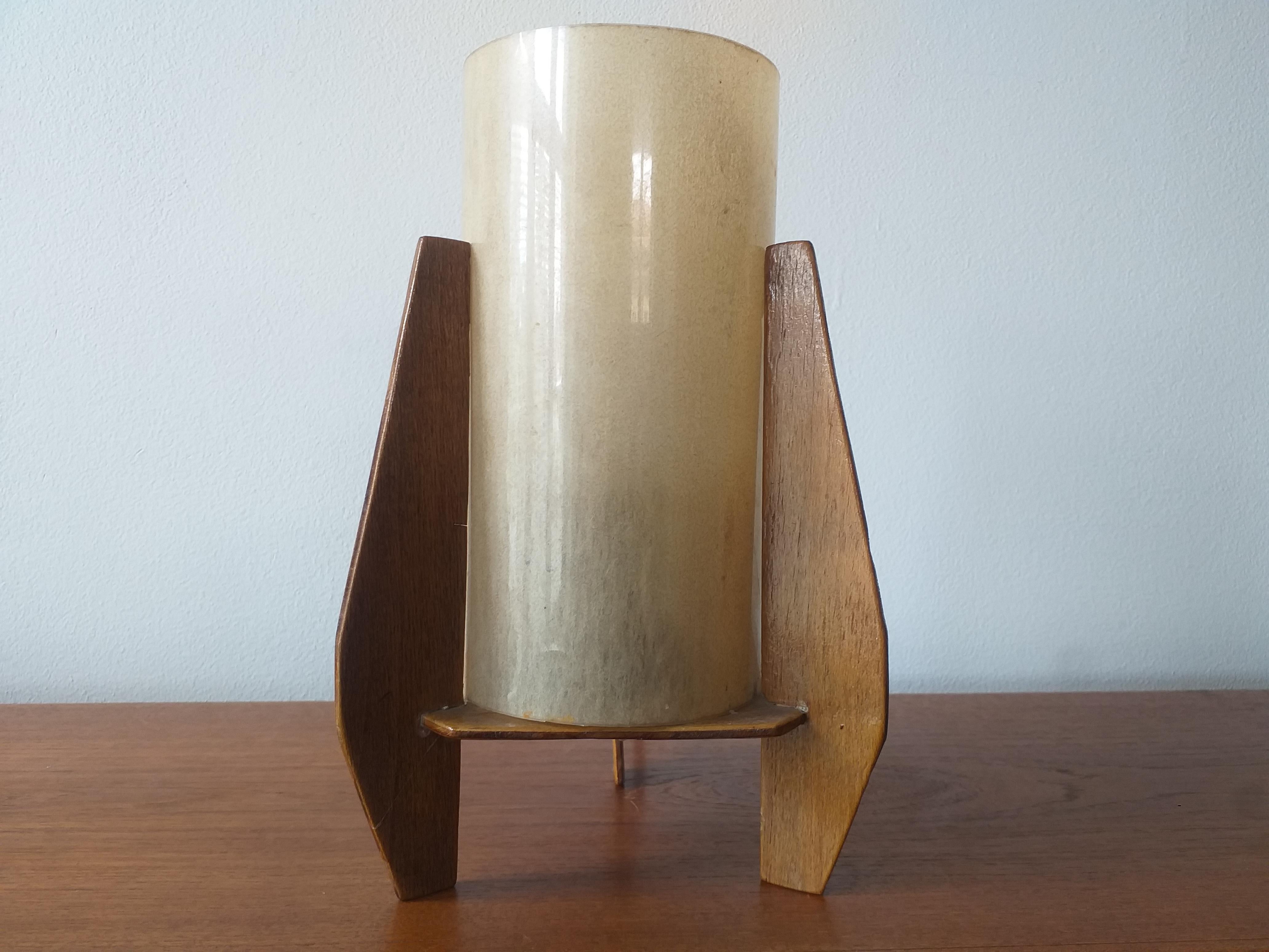 Midcentury Table Lamp Rocket, 1960s In Good Condition In Praha, CZ