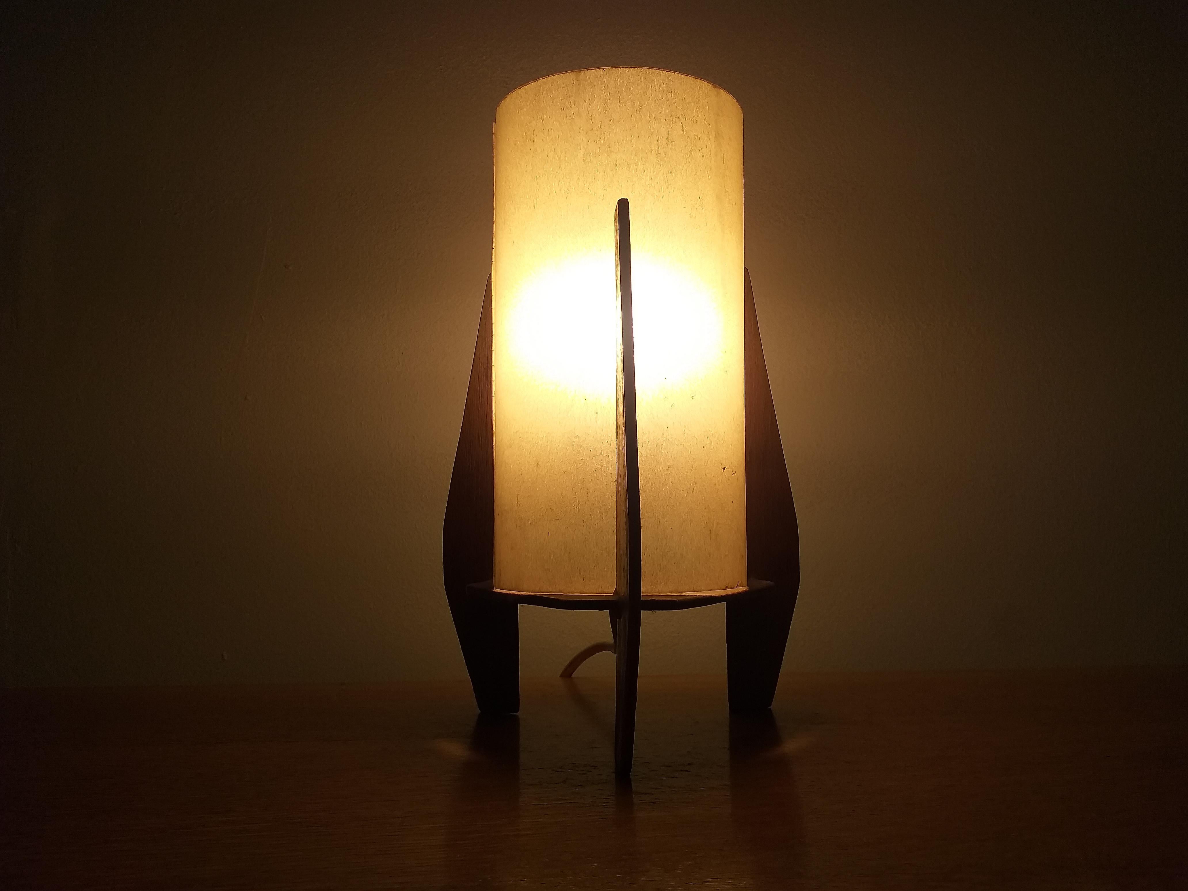 Midcentury Table Lamp Rocket, 1960s 2