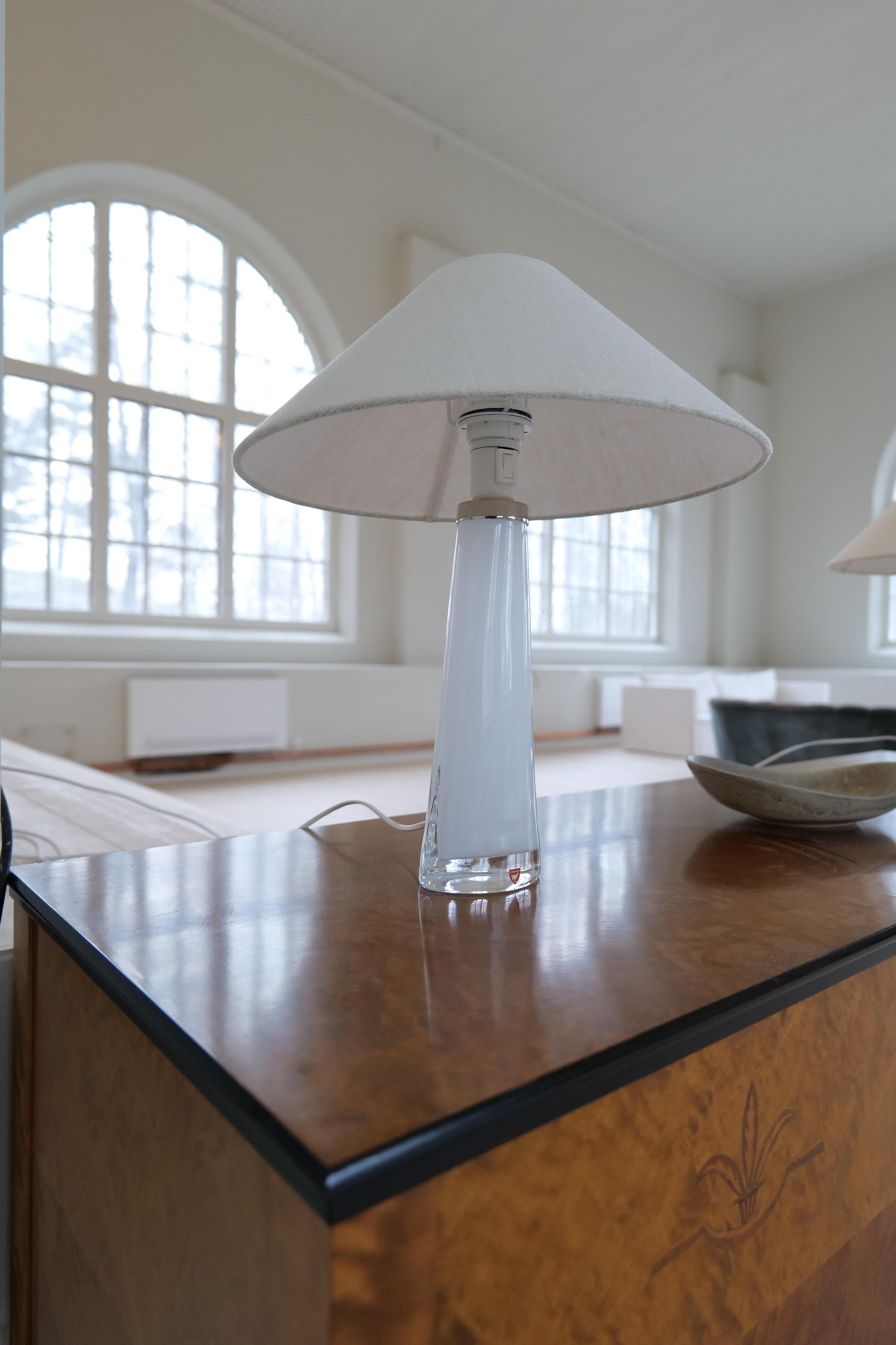 Midcentury Table Lamps by Carl Fagerlund for Orrefors Sweden RD, 1566 im Zustand „Gut“ im Angebot in Hillringsberg, SE