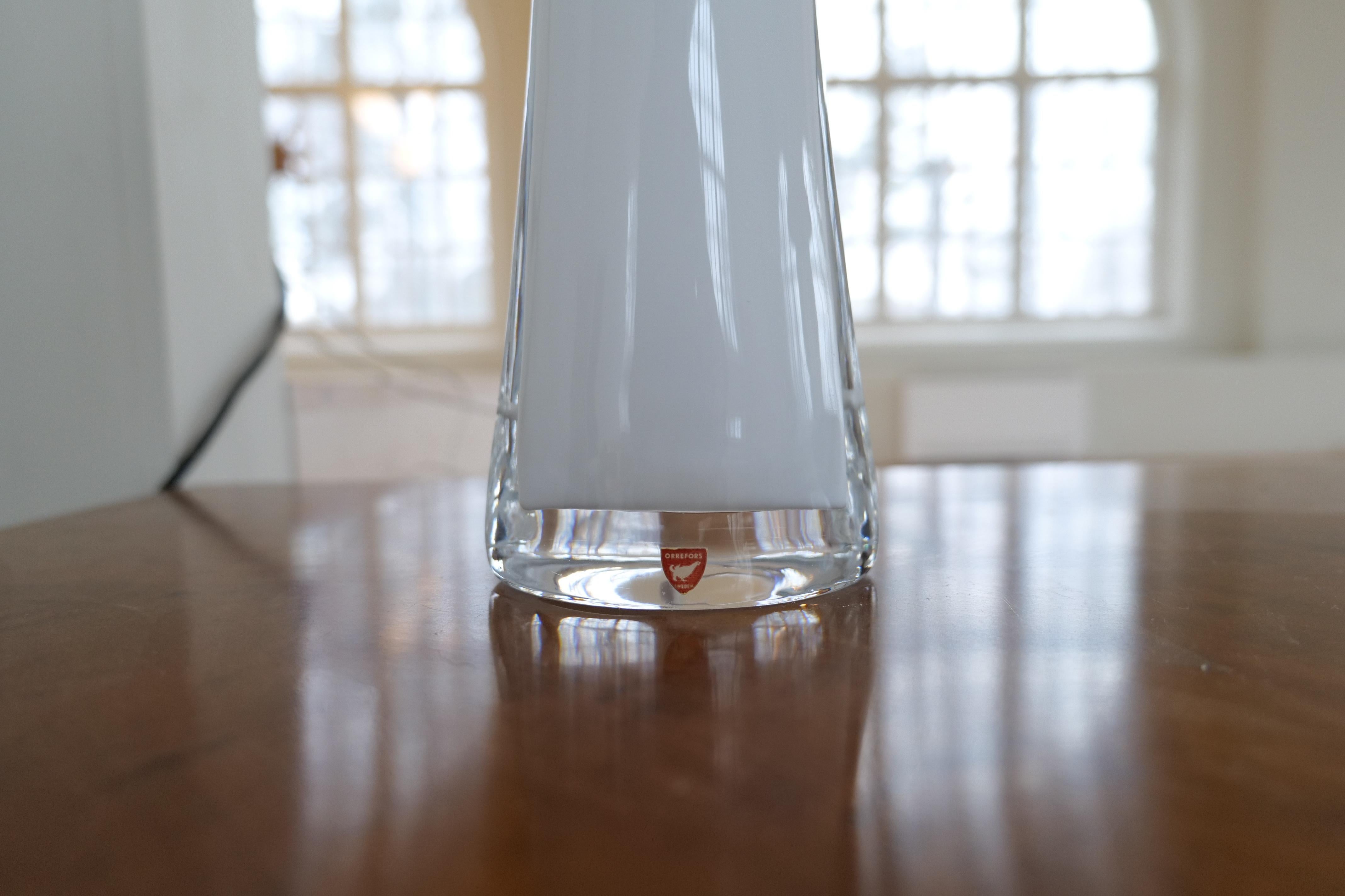 Midcentury Table Lamps by Carl Fagerlund for Orrefors Sweden RD, 1566 (Mitte des 20. Jahrhunderts) im Angebot