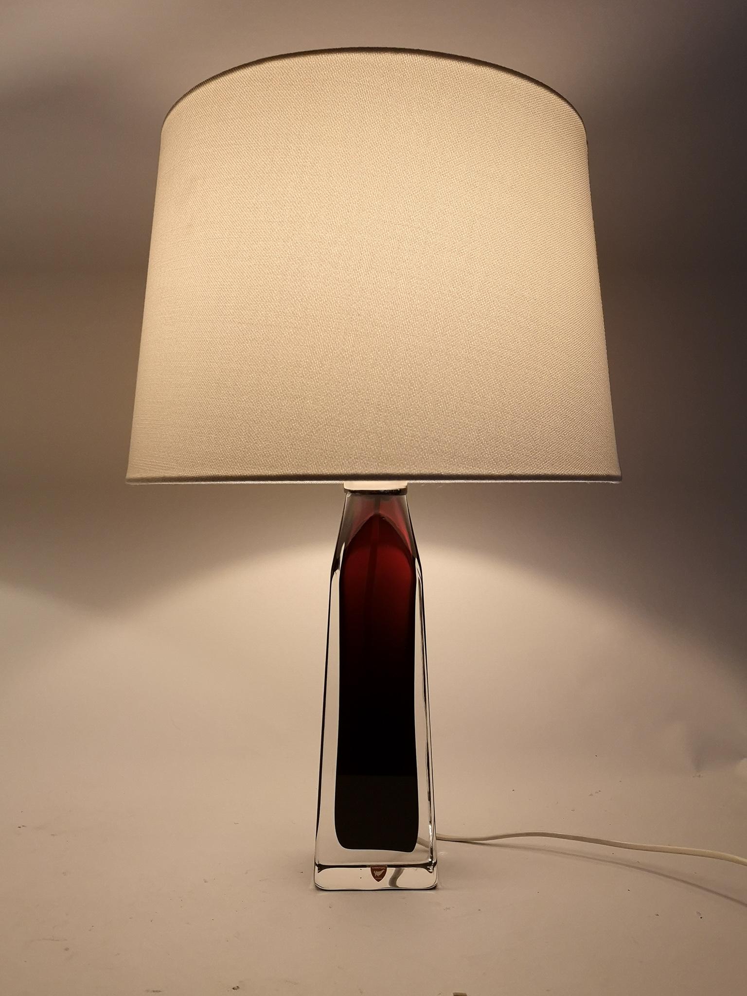 Mid-20th Century Midcentury Table Lamps by Carl Fagerlund for Orrefors Sweden RD 1884