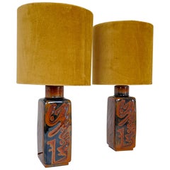 Midcentury Table Lamps Carl Harry Stålhane Rörstrand Sultan, 1960s