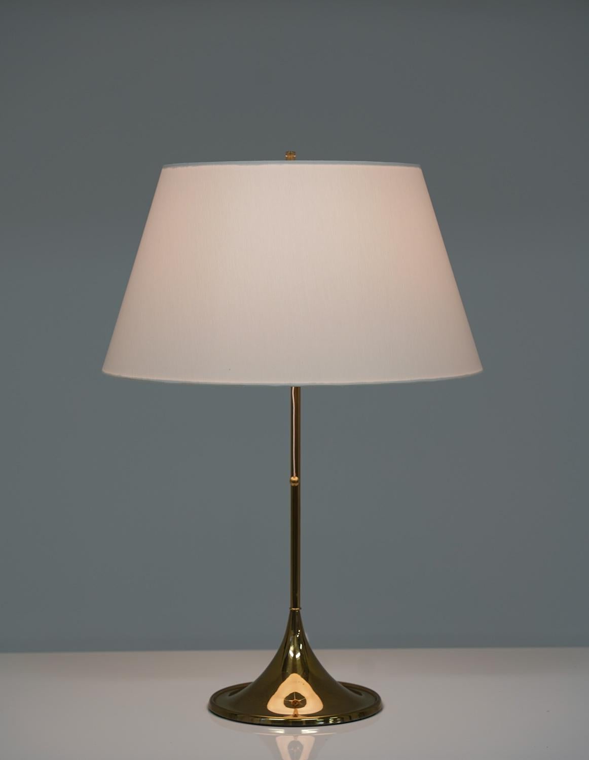 Midcentury Table Lamps in Brass by A. Svensson and Y. Sandström for Bergboms 4