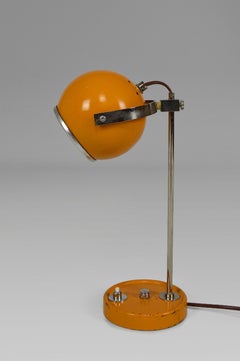Midcentury Table or Desk Space Age "Eyeball" Lamp , 1960s, France, by Disderot