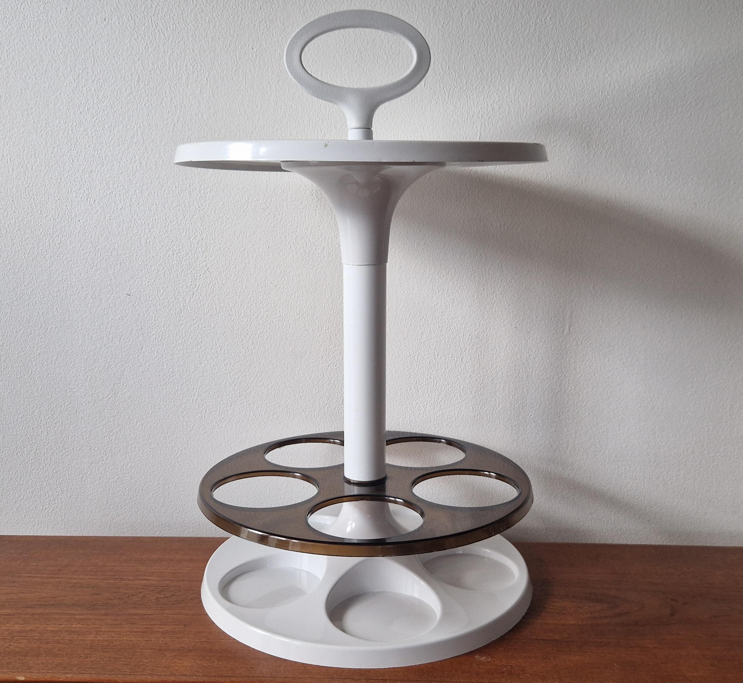 Midcentury Table or Floor Bottle Stand Flair design Marc Held, Netherlands, 1970 For Sale 3