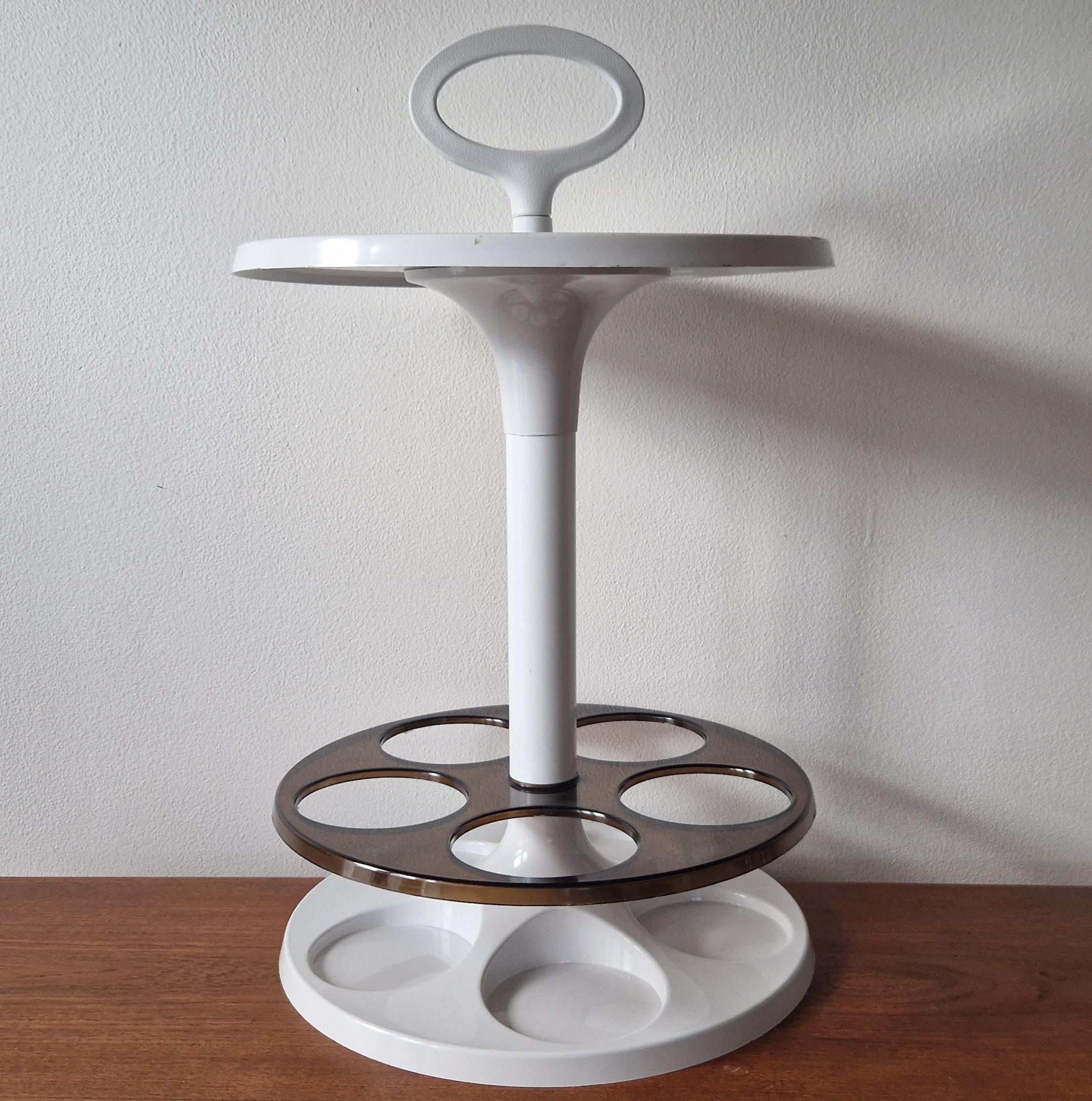 Midcentury Table or Floor Bottle Stand Flair design Marc Held, Netherlands, 1970 For Sale 4