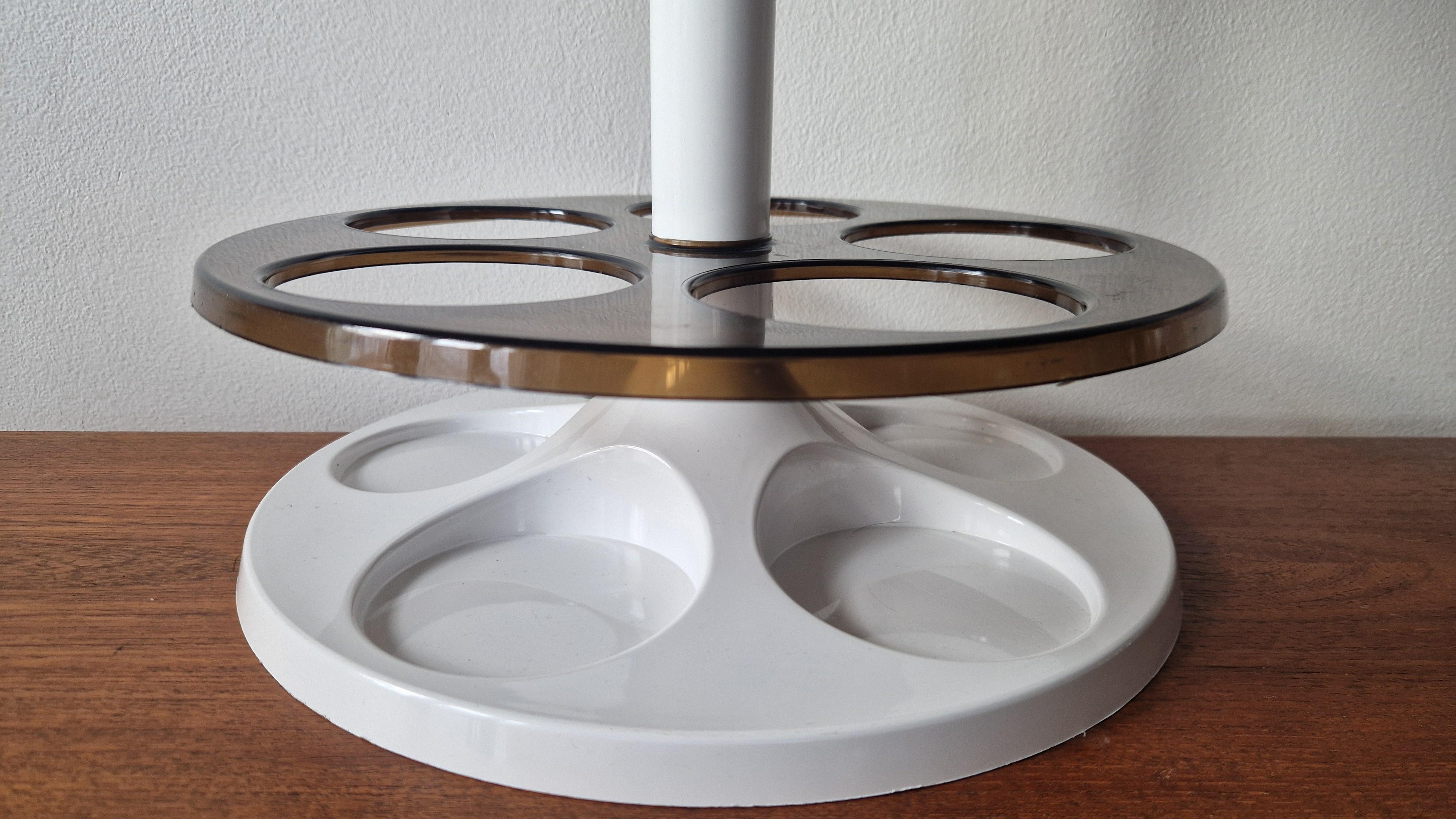 Midcentury Table or Floor Bottle Stand Flair design Marc Held, Netherlands, 1970 In Good Condition For Sale In Praha, CZ