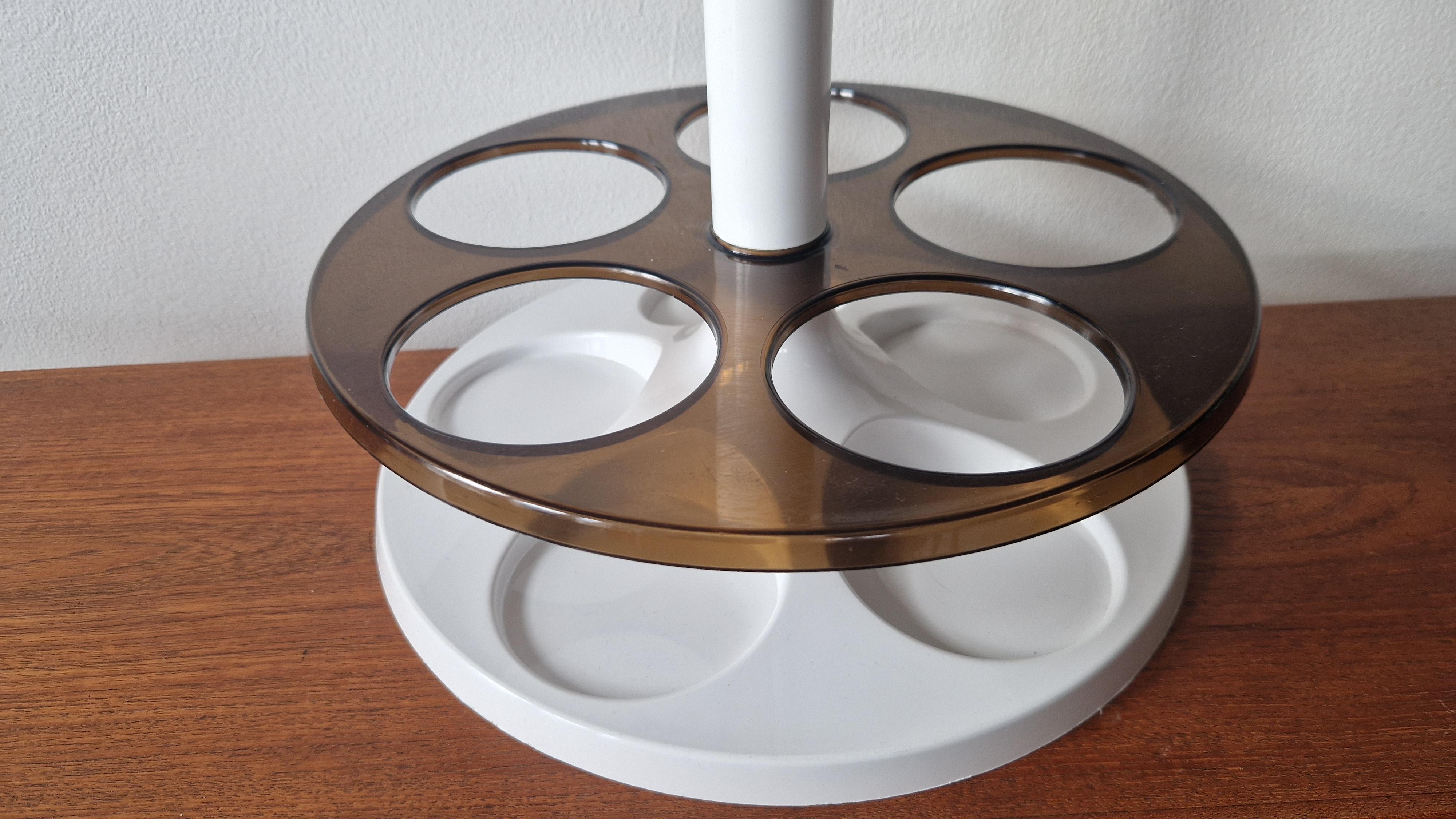 Late 20th Century Midcentury Table or Floor Bottle Stand Flair design Marc Held, Netherlands, 1970 For Sale