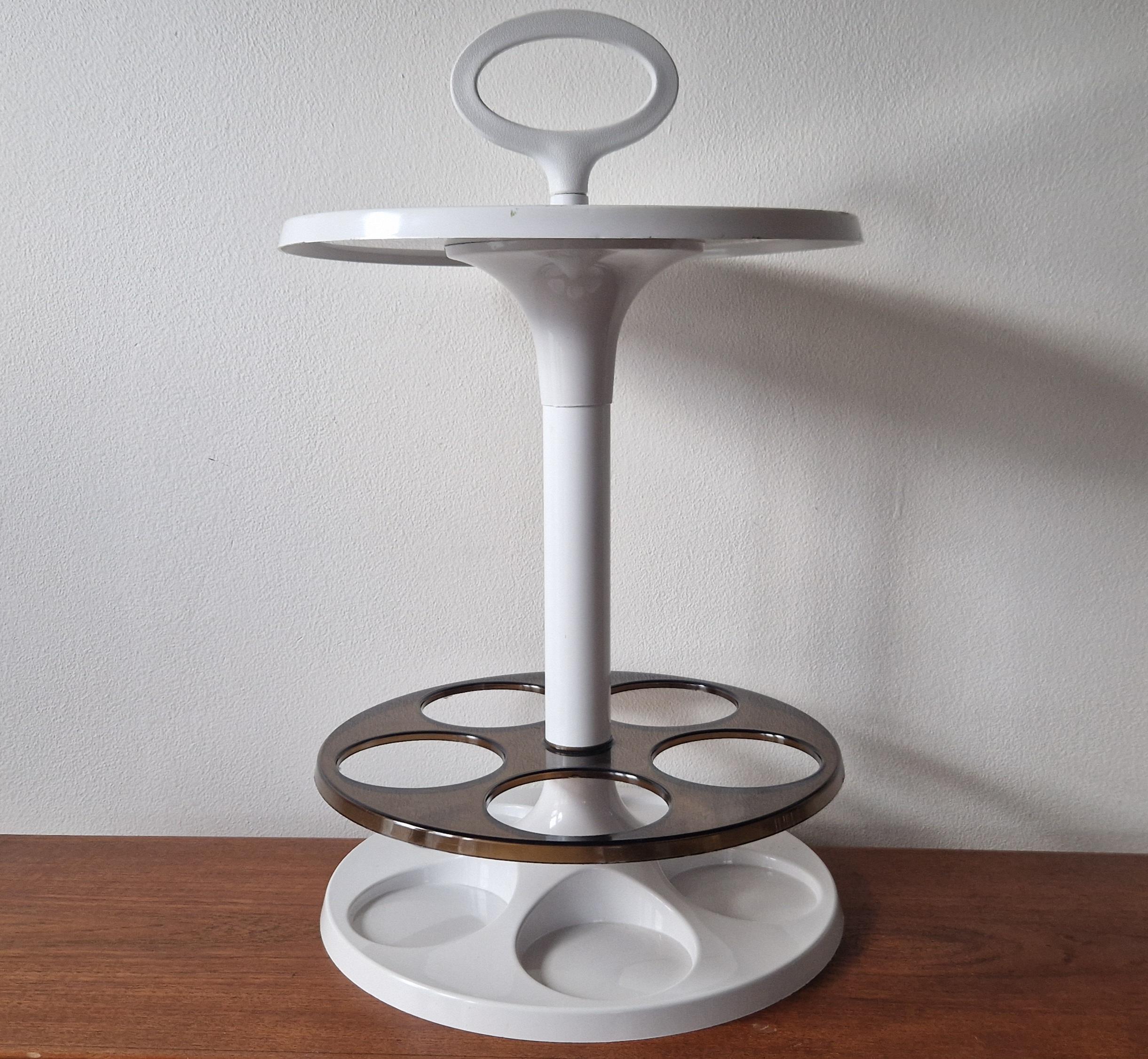 Midcentury Table or Floor Bottle Stand Flair design Marc Held, Netherlands, 1970 For Sale 1