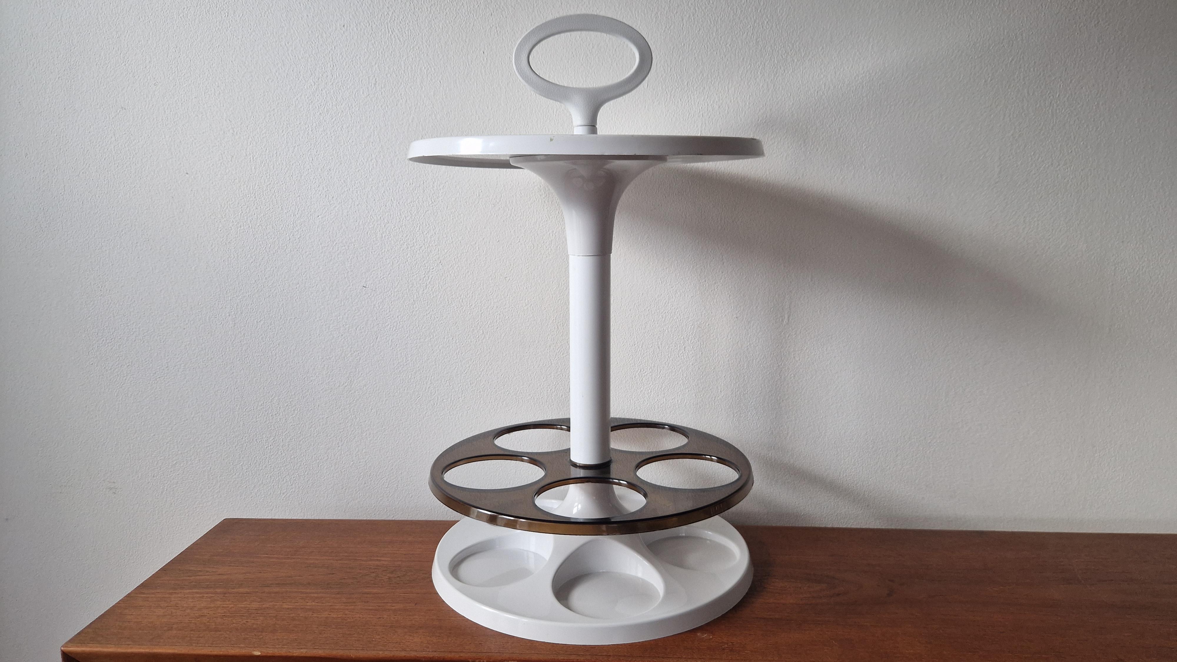 Midcentury Table or Floor Bottle Stand Flair design Marc Held, Netherlands, 1970 For Sale 2