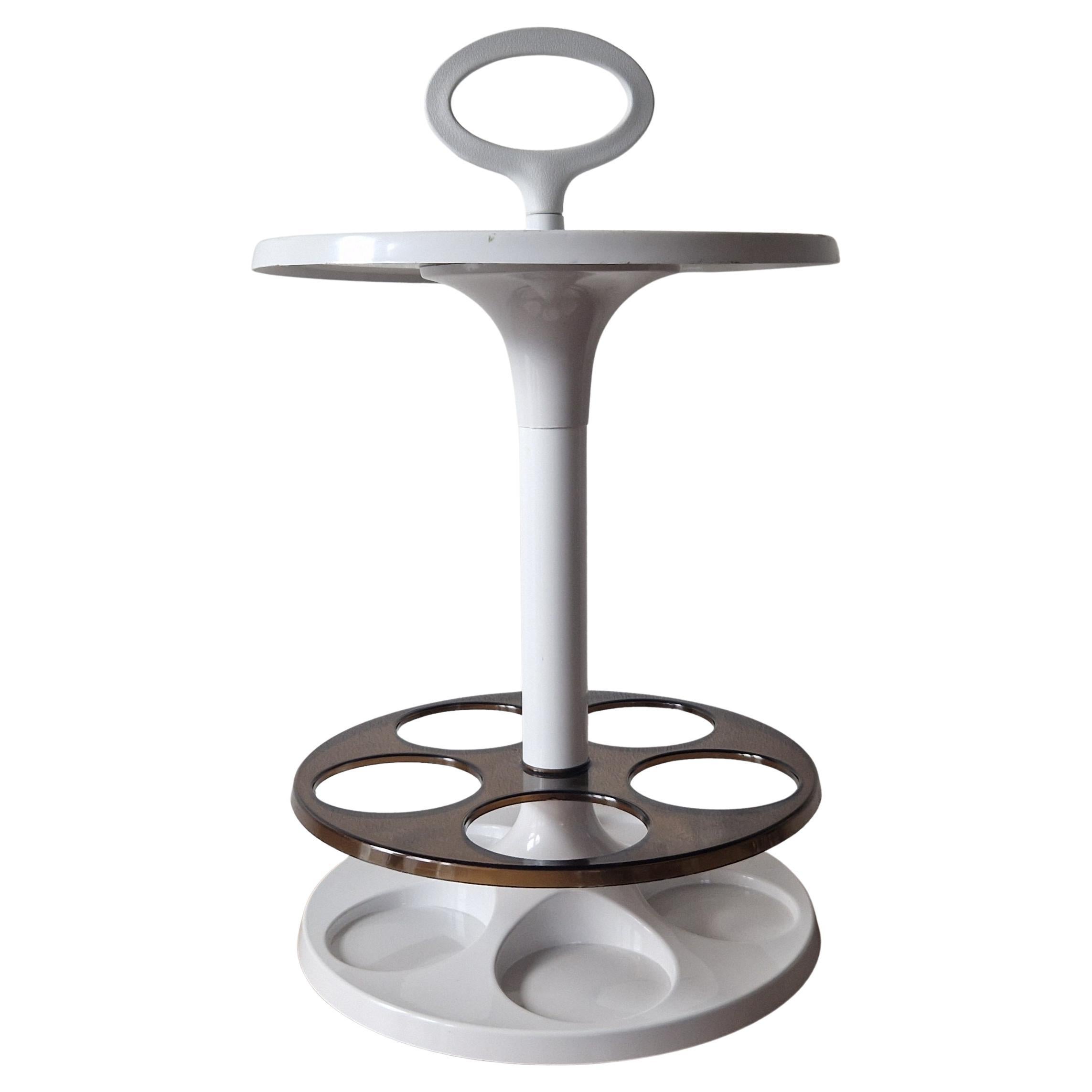 Midcentury Table or Floor Bottle Stand Flair design Marc Held, Netherlands, 1970 For Sale