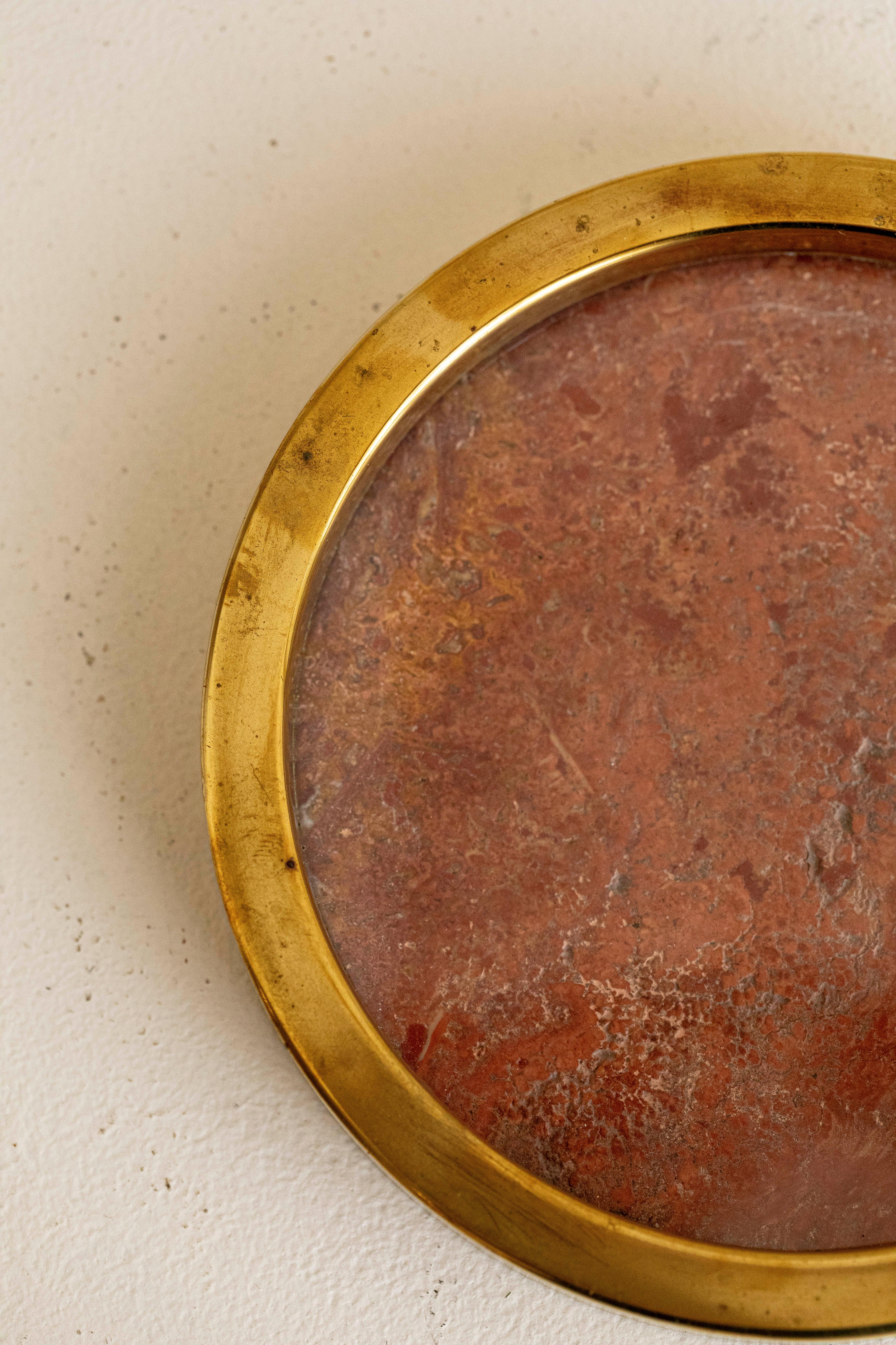Brass Midcentury tableware designed by Gabriella Crespi, Italy For Sale