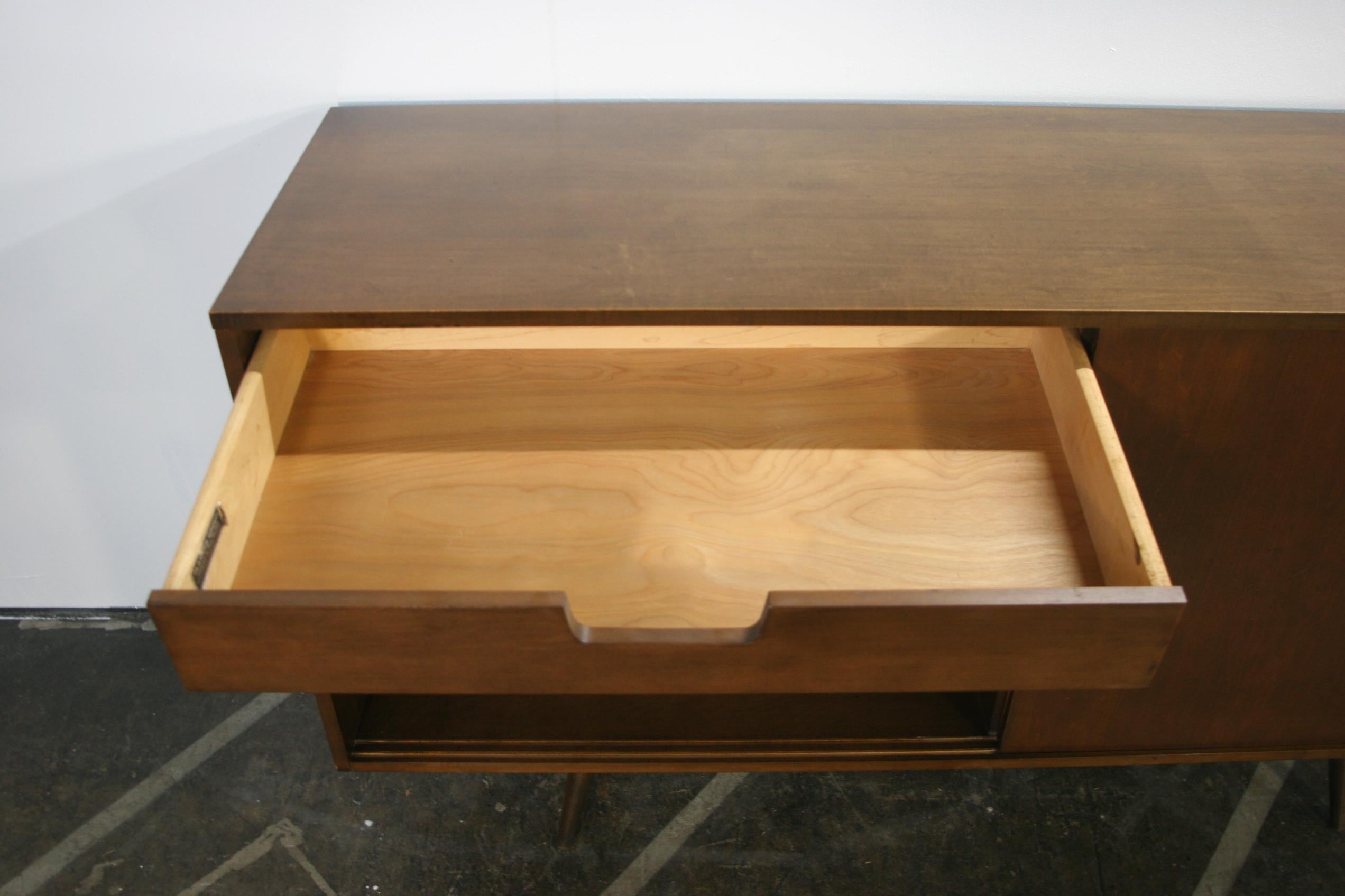 20th Century Mid-Century Tall Credenza by Paul McCobb circa 1950 Planner Group #1514 Walnut