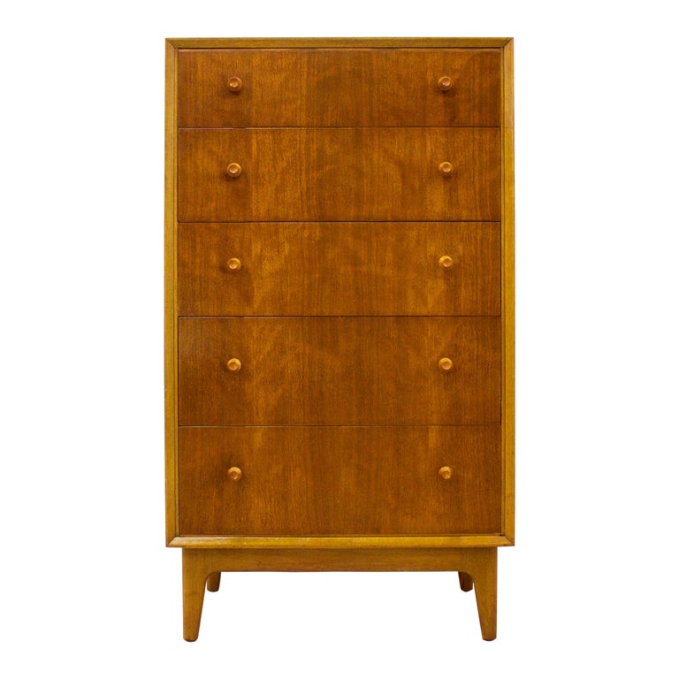 Midcentury Tallboy Teak Chest of Drawers by Gimson and Slater for