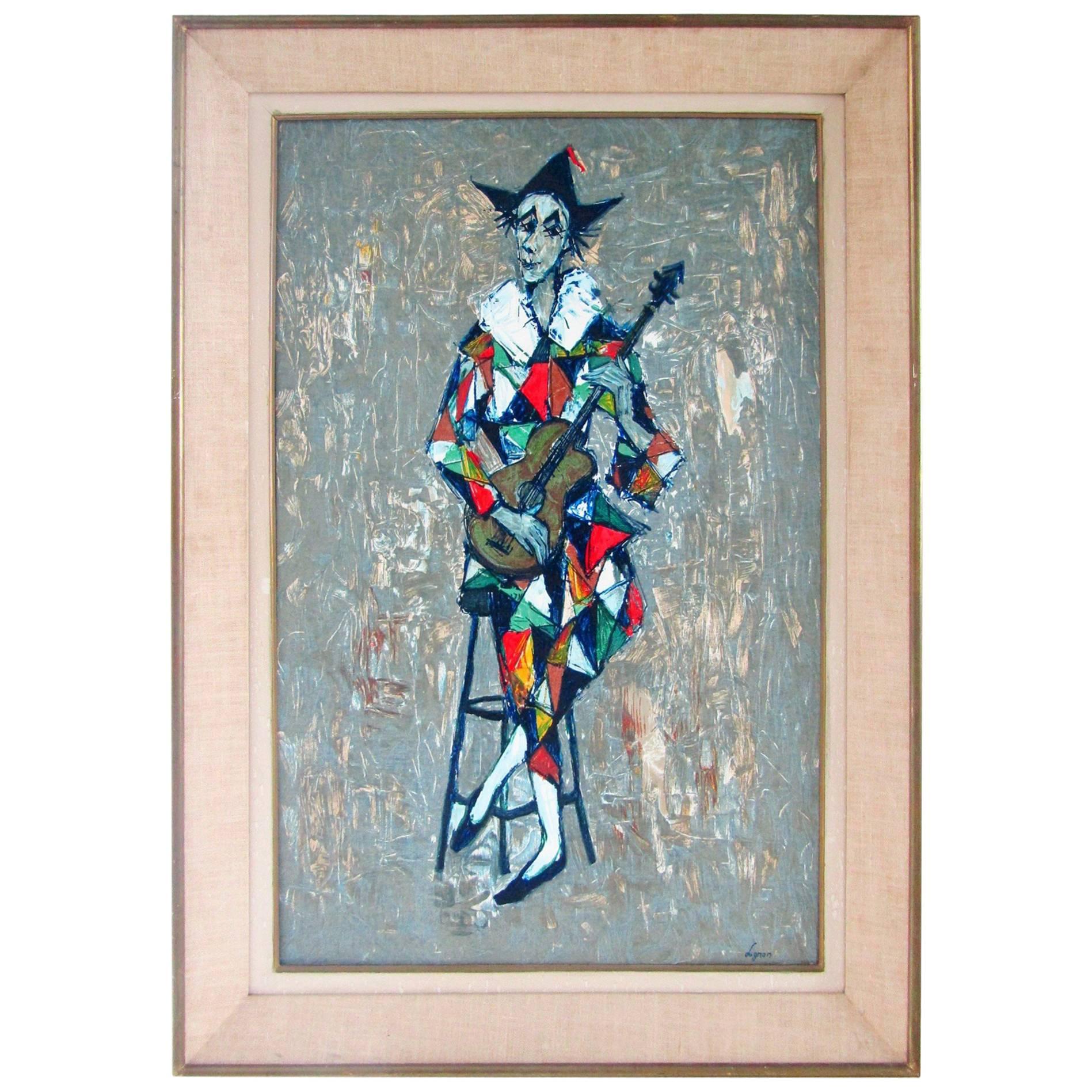 Midcentury Tapestry from Lignon by Corot For Sale