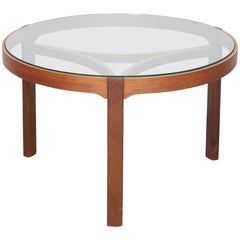 Retro Midcentury Teak and Glass Top Coffee Table by Nathan Furniture of England