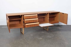 Midcentury Teak and Oak Low Sideboard by Stonehill, England