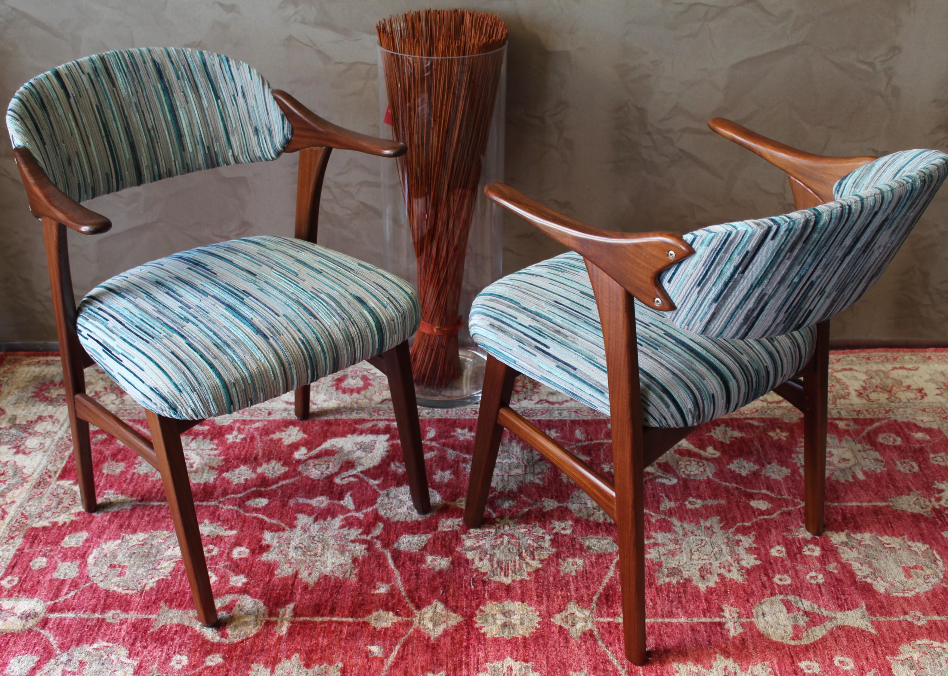 Set of 2 Midcentury Teak Arne Vodder for France&Daverkosen Denmark Dining Chairs 5