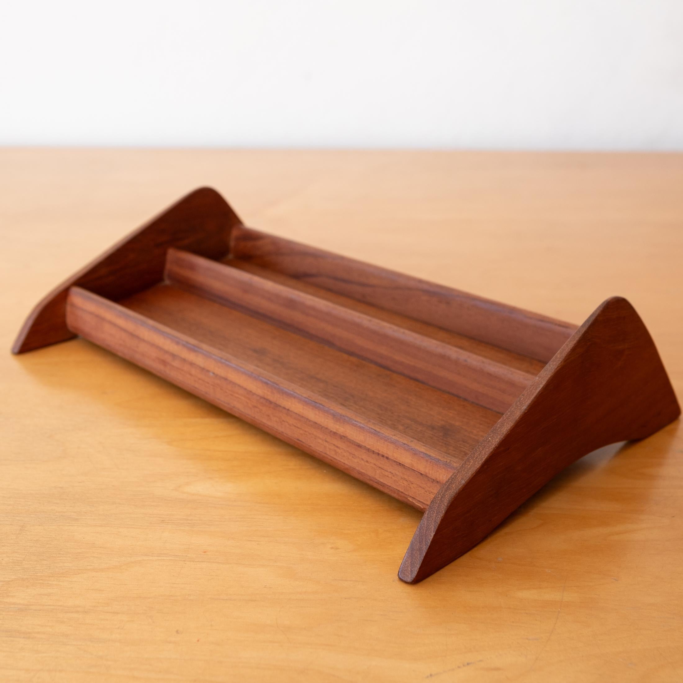 Midcentury Teak Catch All Uhren- oder Stifthalter (Moderne der Mitte des Jahrhunderts) im Angebot
