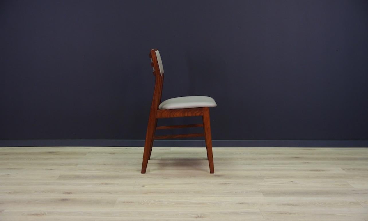 Midcentury Teak Chairs Danish Design Teak Retro, 1960s In Good Condition For Sale In Szczecin, Zachodniopomorskie