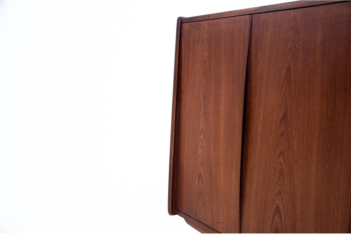 Midcentury Teak Chest of drawers Highboard, Denmark, 1960s In Good Condition In Chorzów, PL