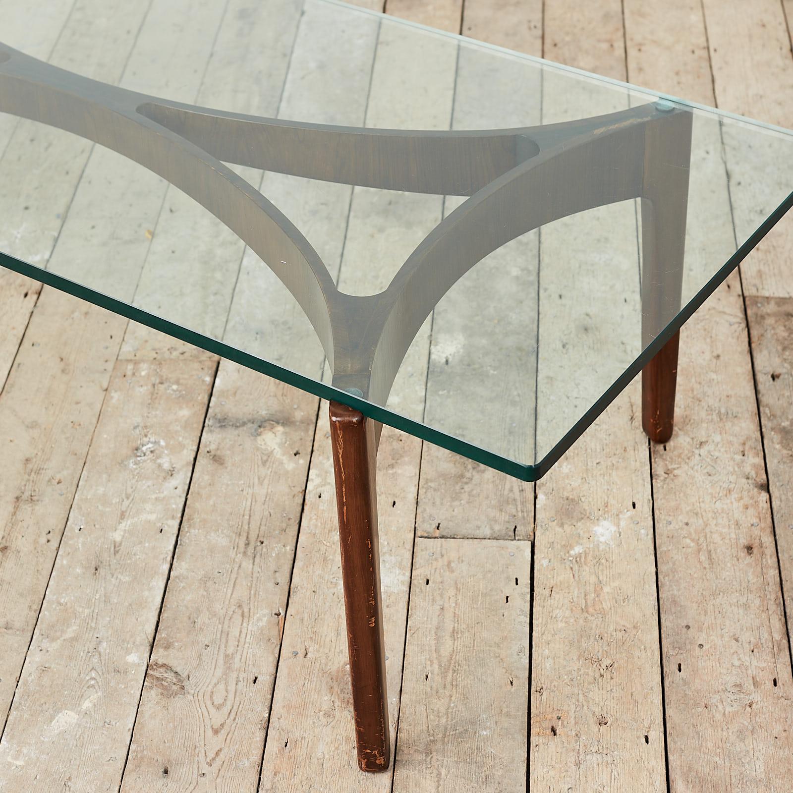 Lacquered Midcentury Teak Cocktail Table by Sven Ellekaer