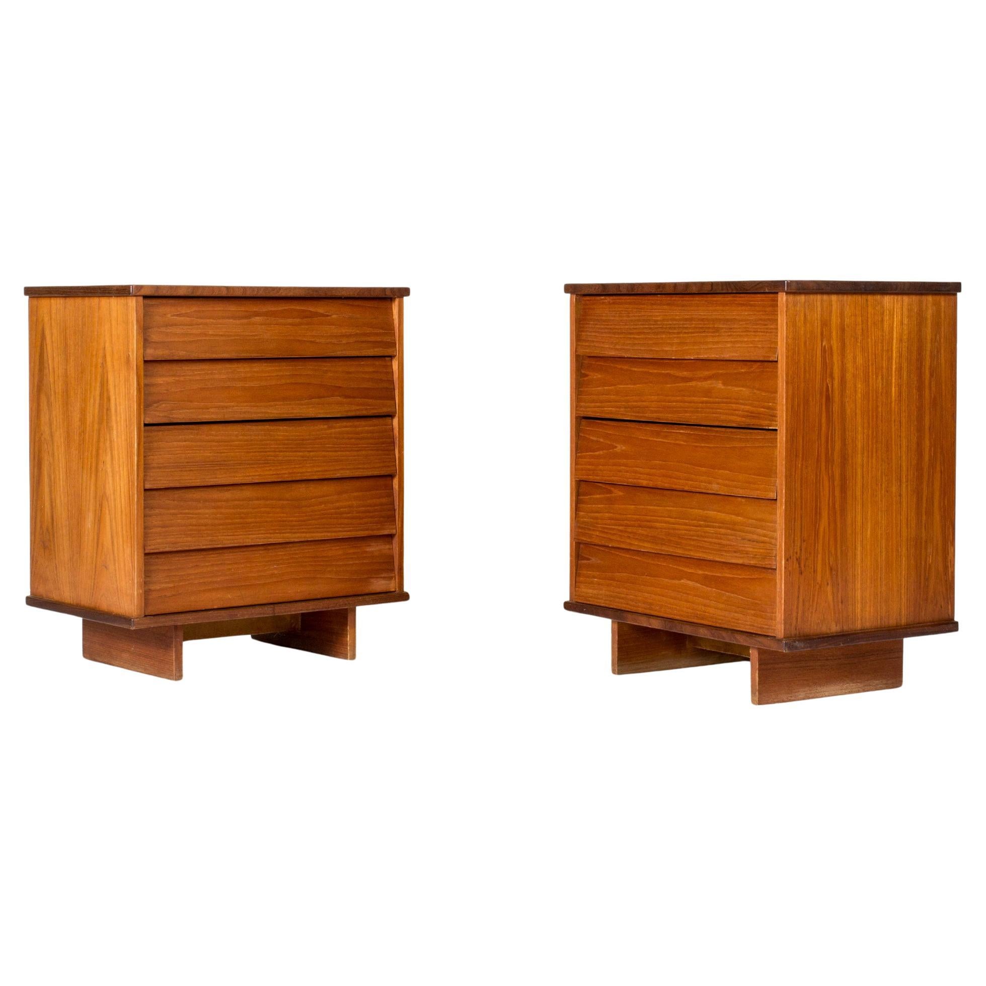 Commodes in teak del Medioevo di Ilmari Tapiovaara, Asko, Finlandia, anni '60
