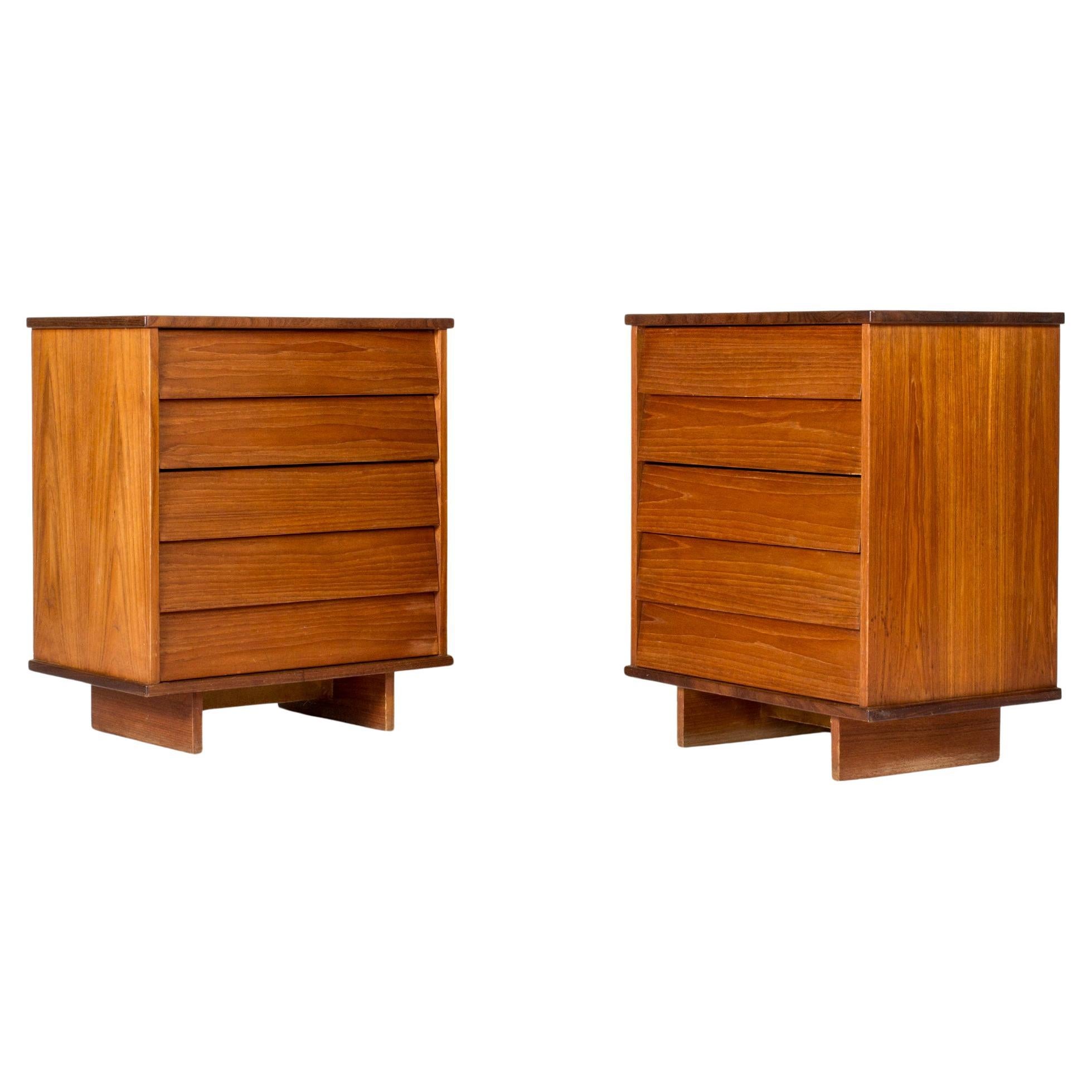 Midcentury Teak Commodes by Ilmari Tapiovaara, Asko, Finland, 1960s For Sale