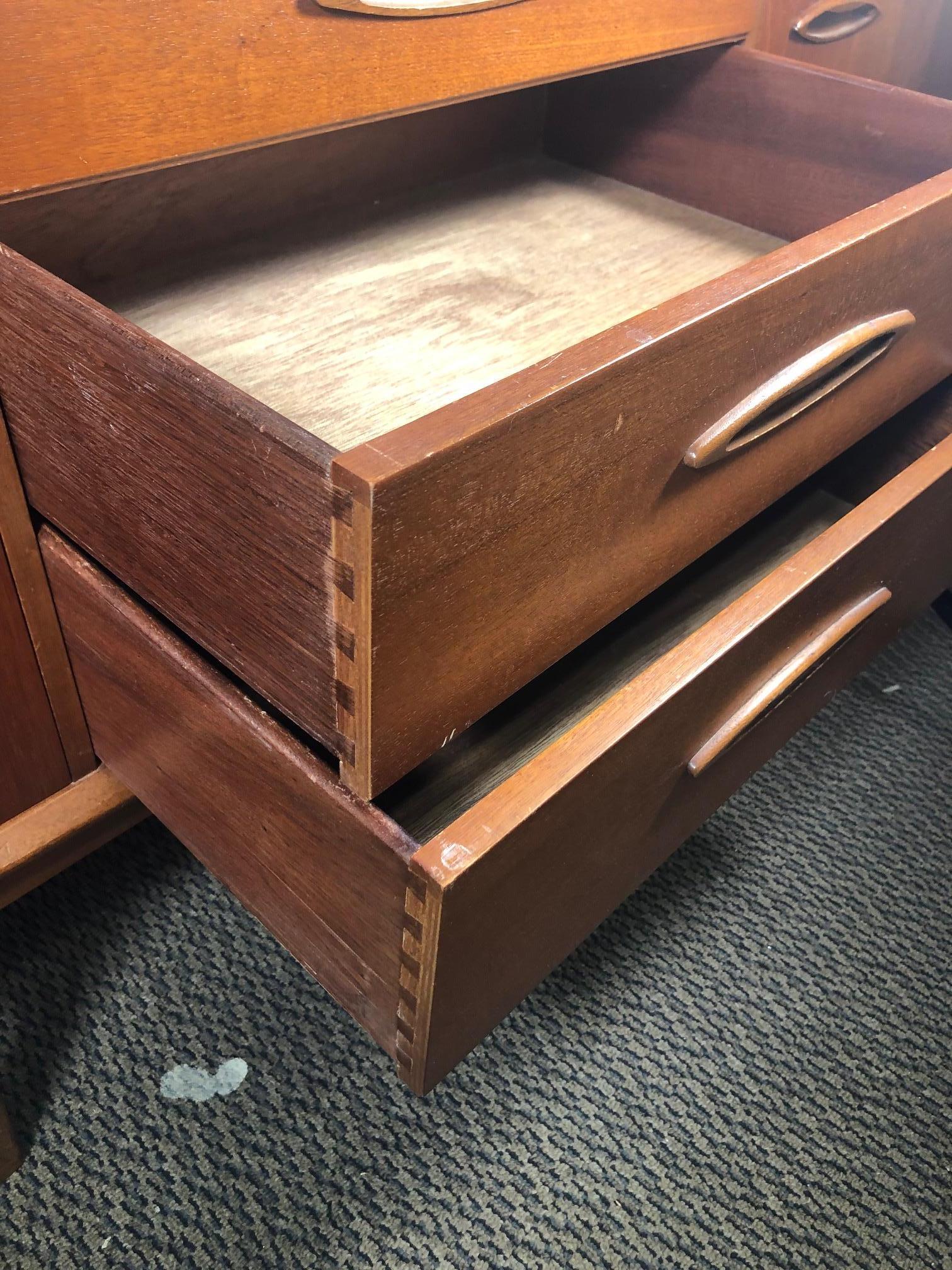 20th Century Midcentury Teak Credenza Sideboard by Jentique For Sale