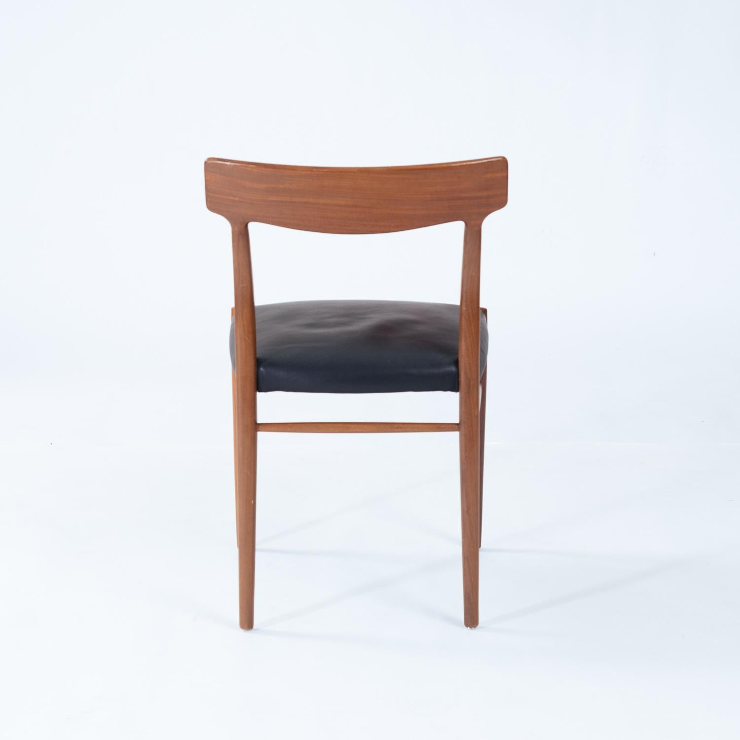 Set aus Teakholz-Design aus der Mitte des Jahrhunderts mit ausziehbarem Tisch und 6 organisch geformten Stühlen im Angebot 12