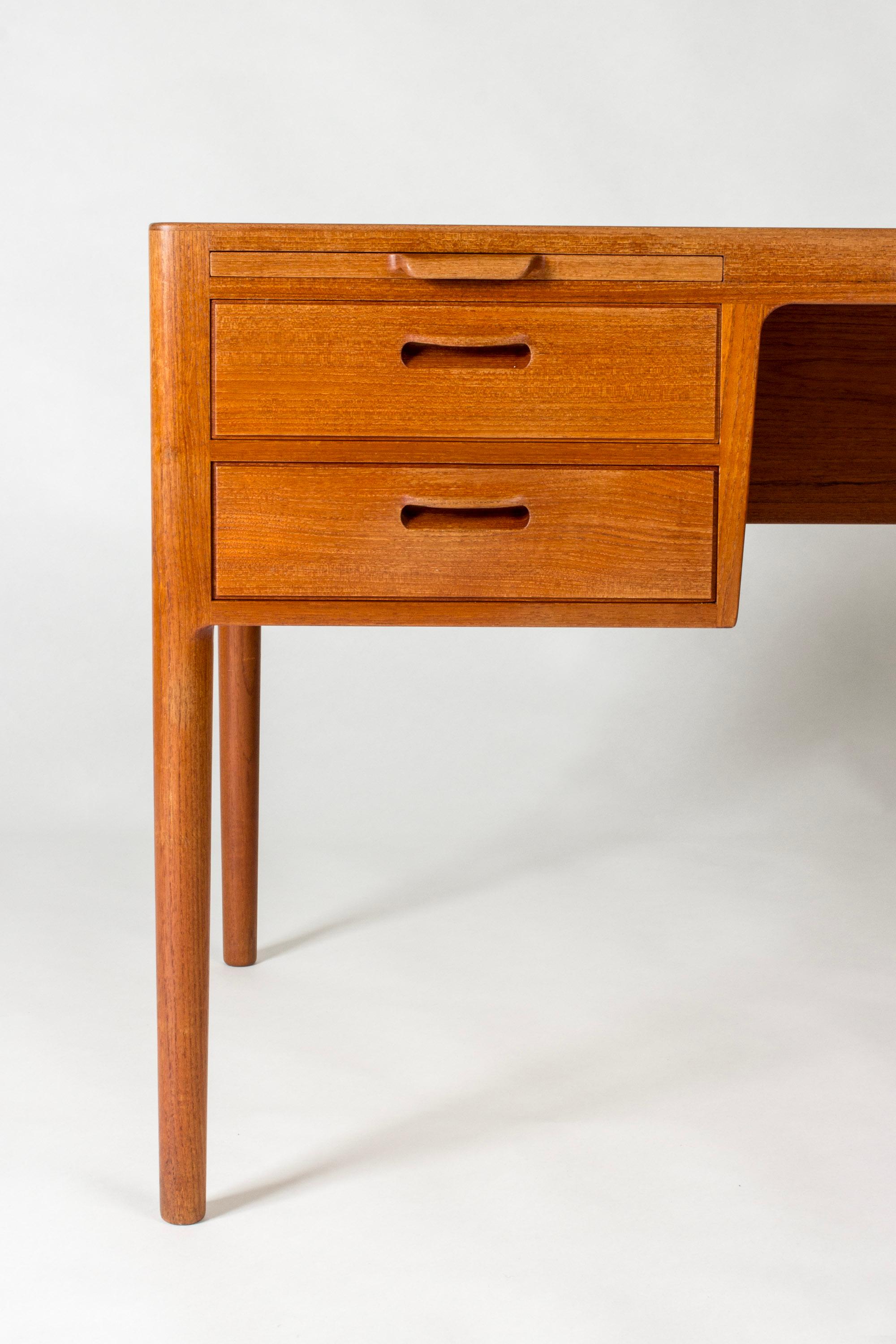 Scandinavian Modern Midcentury Teak Desk by Hans J. Wegner, Denmark, 1960s For Sale