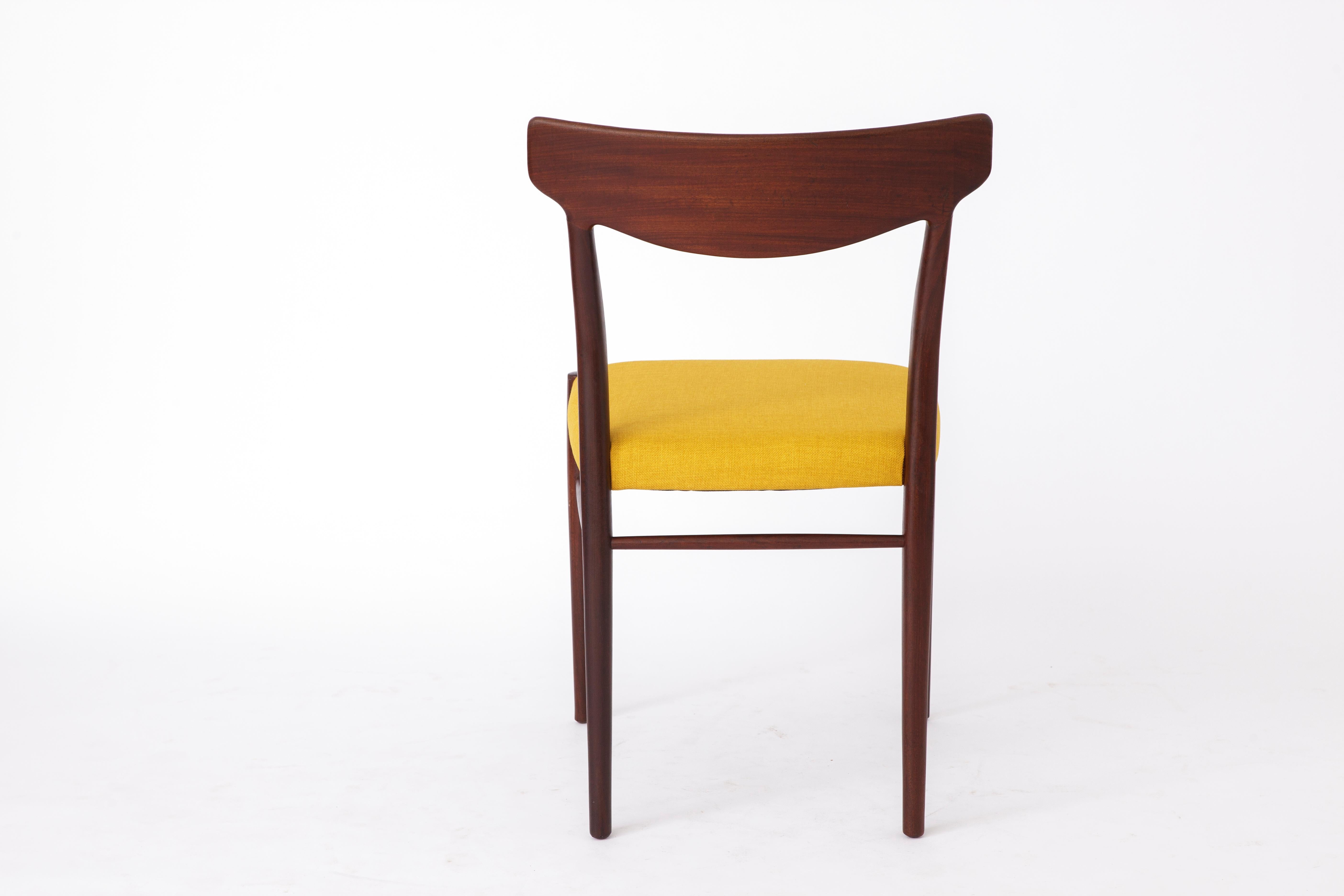 Mid-20th Century Midcentury Teak Desk Chair Lübke 1960s Vintage For Sale