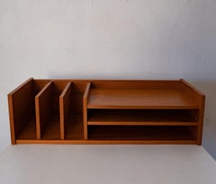 Schreibtisch-Organizer oder Briefablage aus Teakholz aus dem letzten Jahrhundert von Pedersen & Hansen