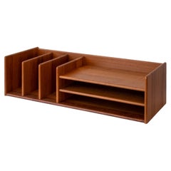 Vintage Midcentury Teak Desk Organizer or Letter Tray by Pedersen & Hansen